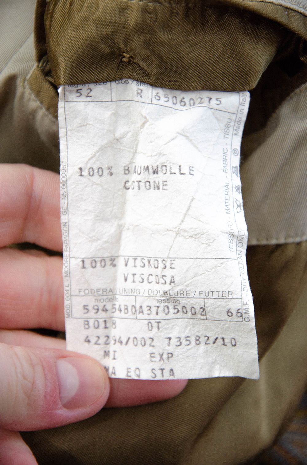 Herno Missoni Double Breasted Trench Coat Beige - Size 52R Size US L / EU 52-54 / 3 - 12 Thumbnail