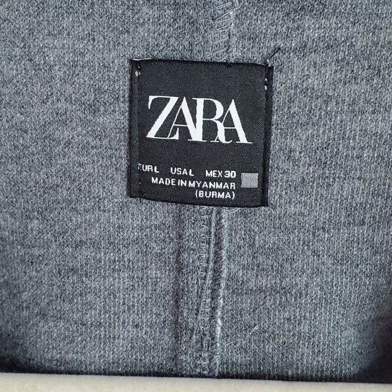 Zara Zara Grey Overflap Open Front Coat Jacket Large Size L / US 10 / IT 46 - 4 Thumbnail