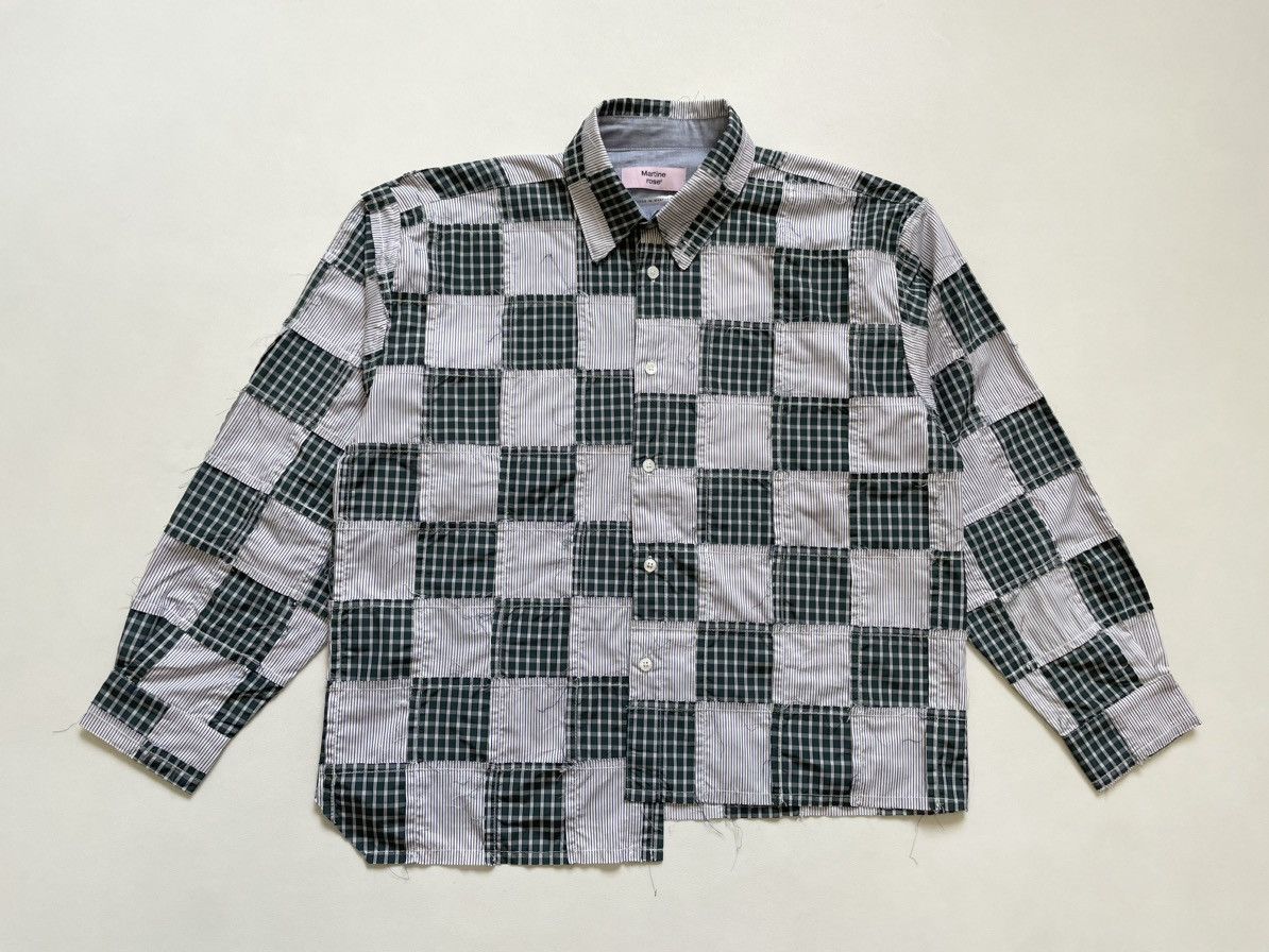 Martine Rose S/S 20 Raw Edge Patchwork Shirt Size US M / EU 48-50 / 2 - 3 Thumbnail