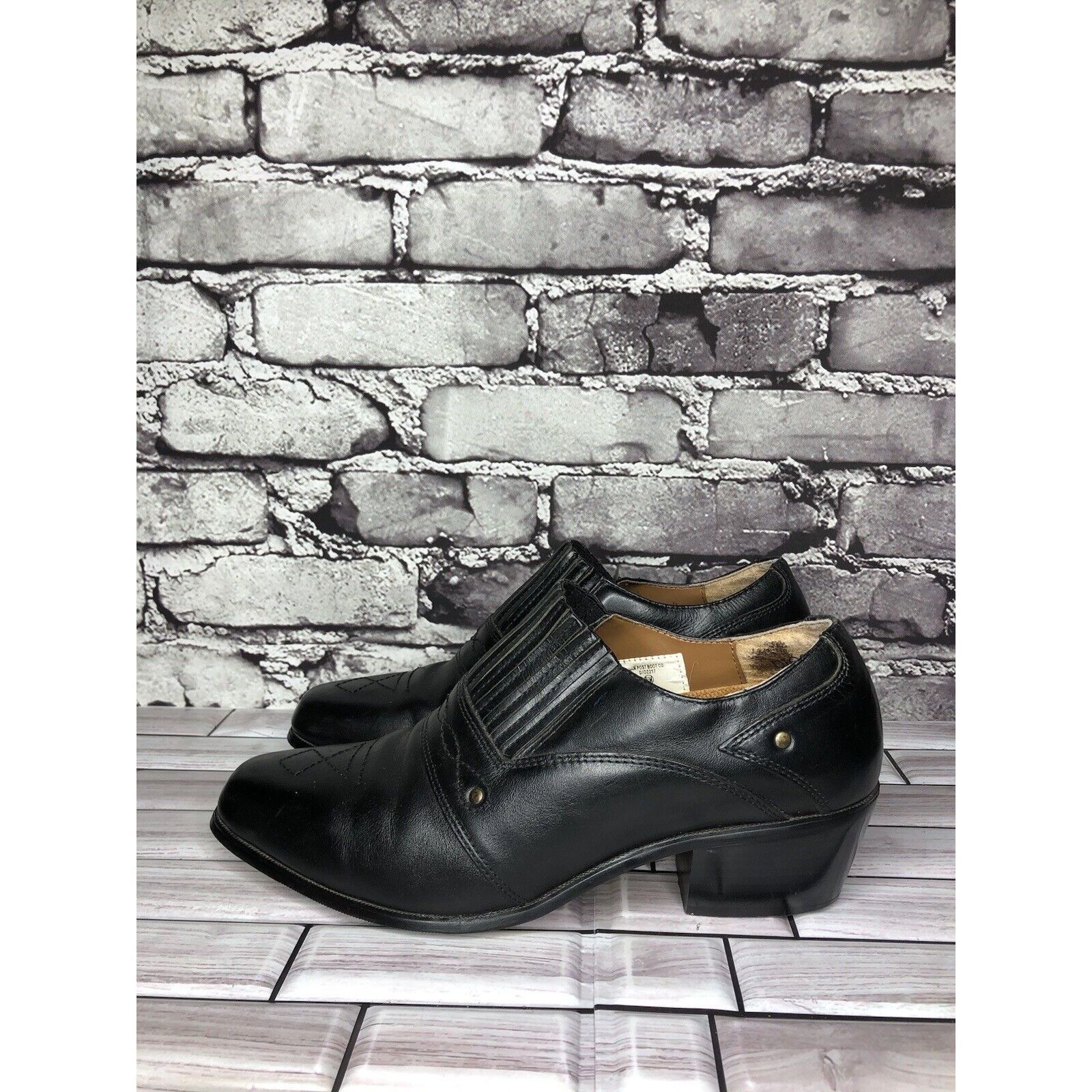 Other Dingo Black Leather Casual Low Cut Heel Booties Shoes Women Size US 9.5 / IT 39.5 - 13 Thumbnail