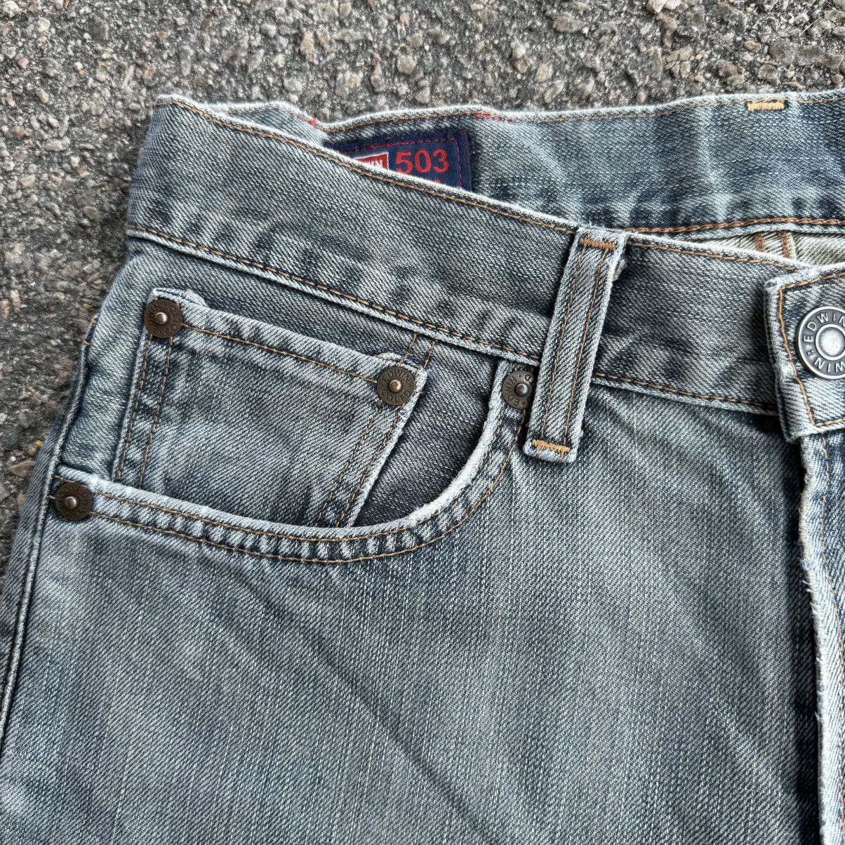 Edwin Vintage Edwin Faded Blue Denim Jean Pants Size US 31 - 5 Thumbnail