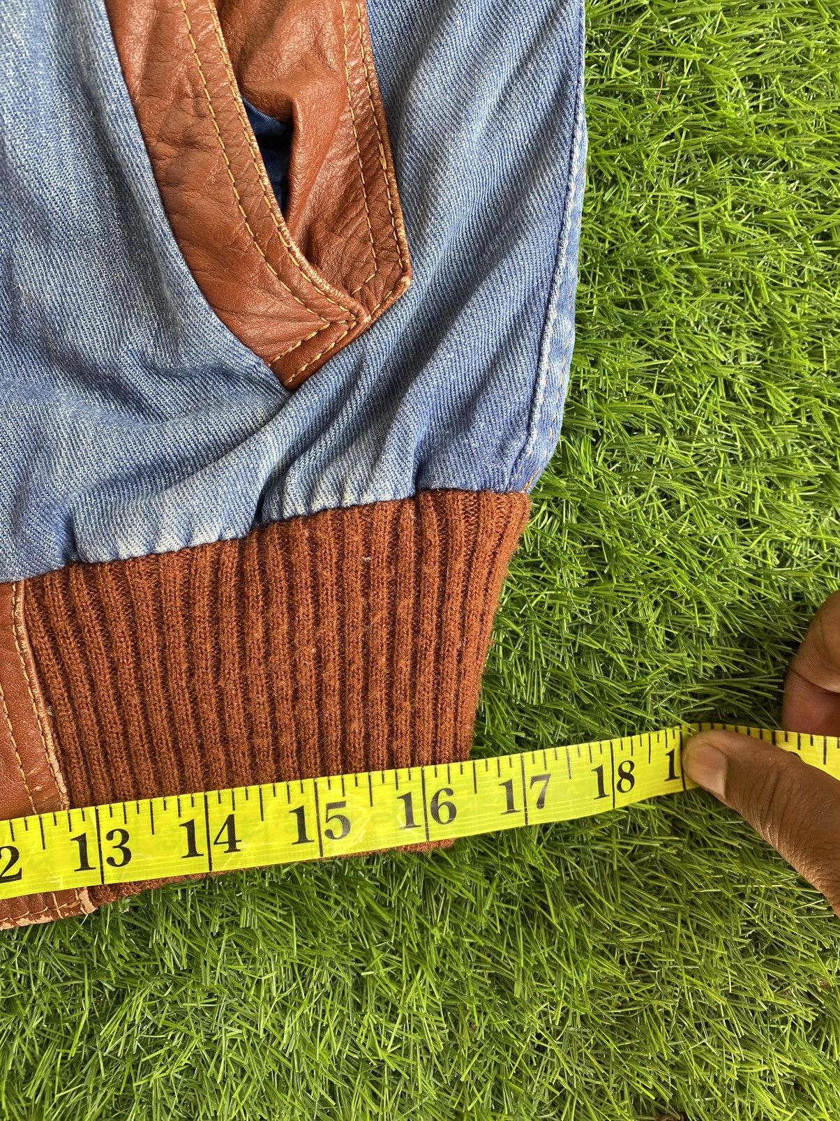 Other Seditioneries Vintage Leather Denim Jacket Size US XL / EU 56 / 4 - 12 Thumbnail