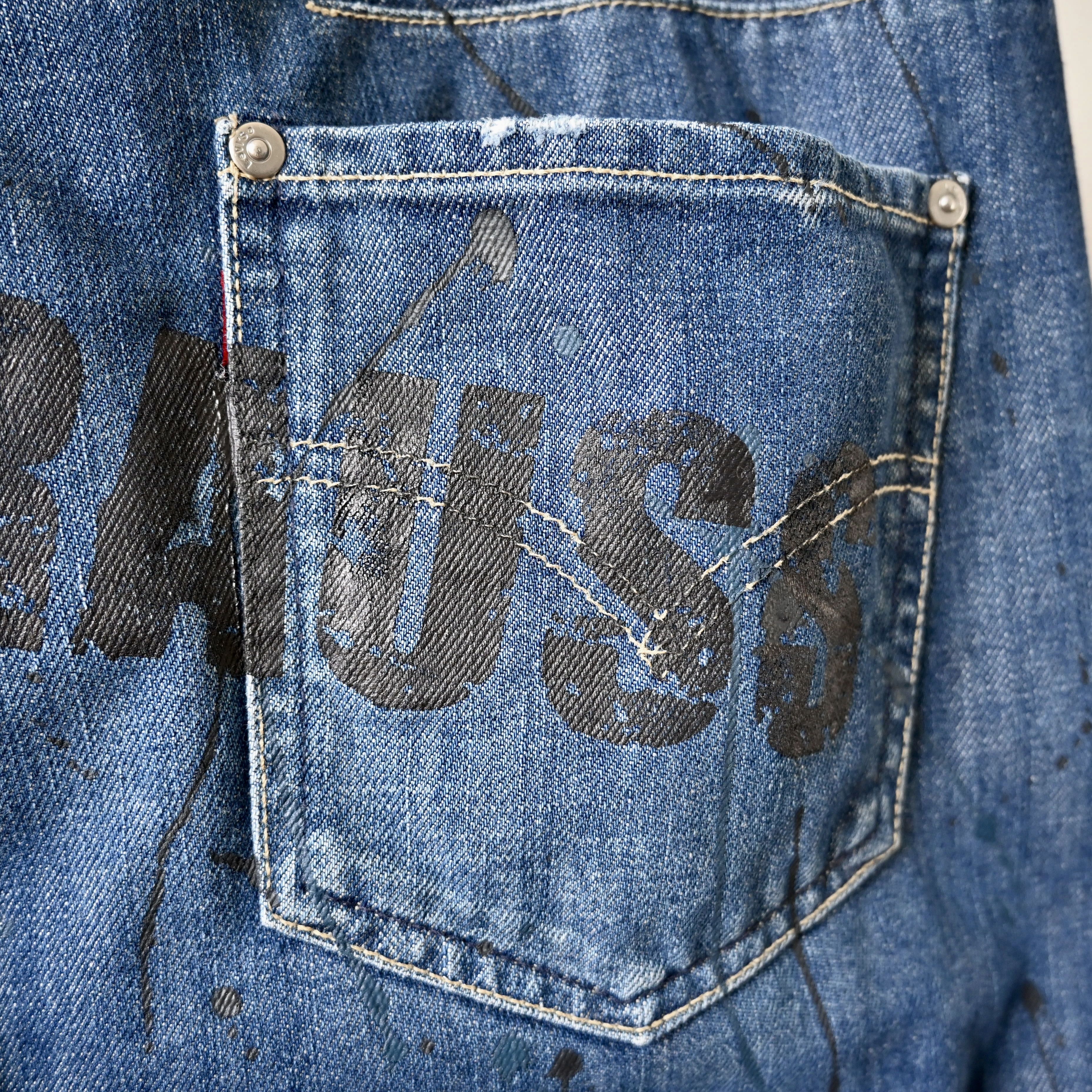 Levi's RARE, 2000s Levi's Europe 3D cut painted jeans, 30 x 32 Size US 30 / EU 46 - 16 Thumbnail