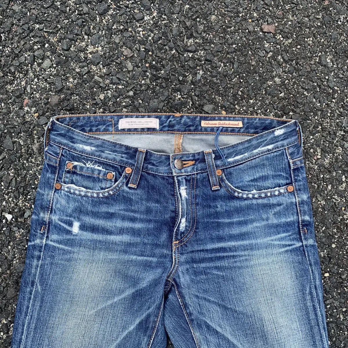 AG Adriano Goldschmied Adriano Goldschmied Jeans 29x30 Distressed Denim Faded Pants Size US 29 - 2 Thumbnail