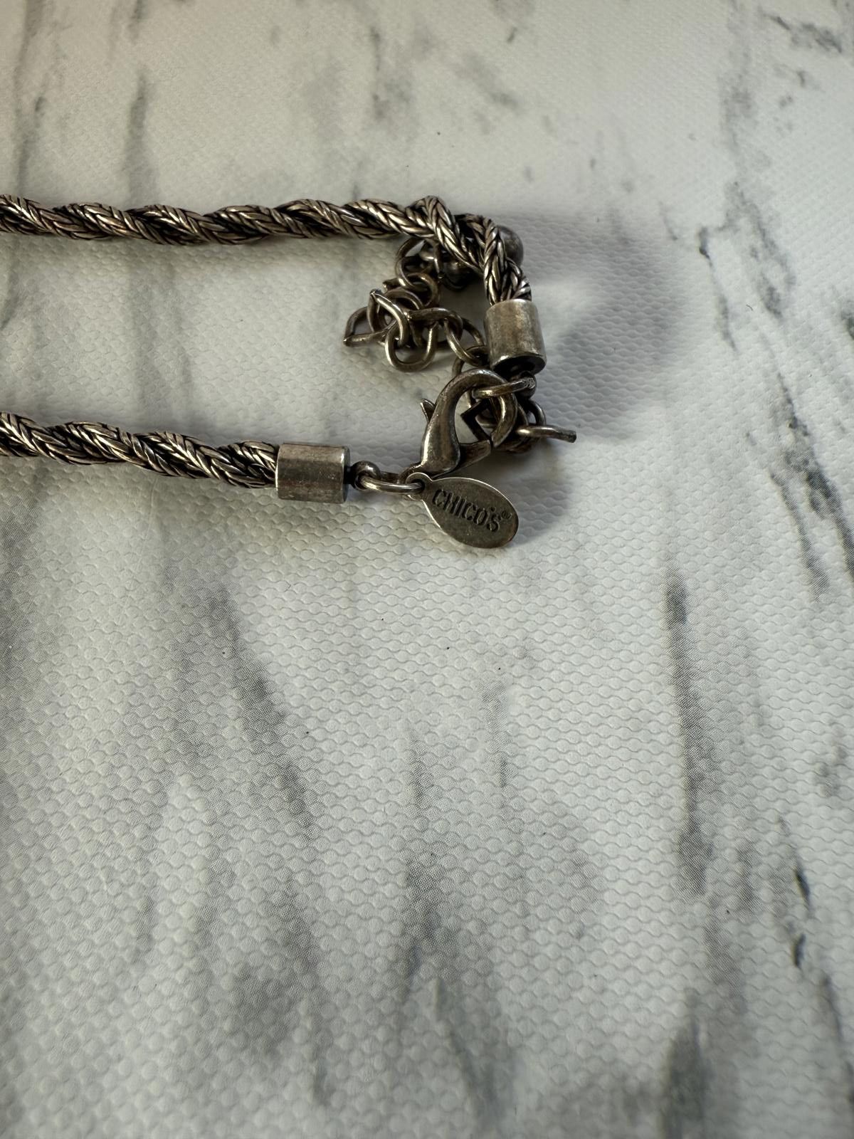 Chicos Vintage Chicos silvertone pendant necklace Size ONE SIZE - 5 Thumbnail