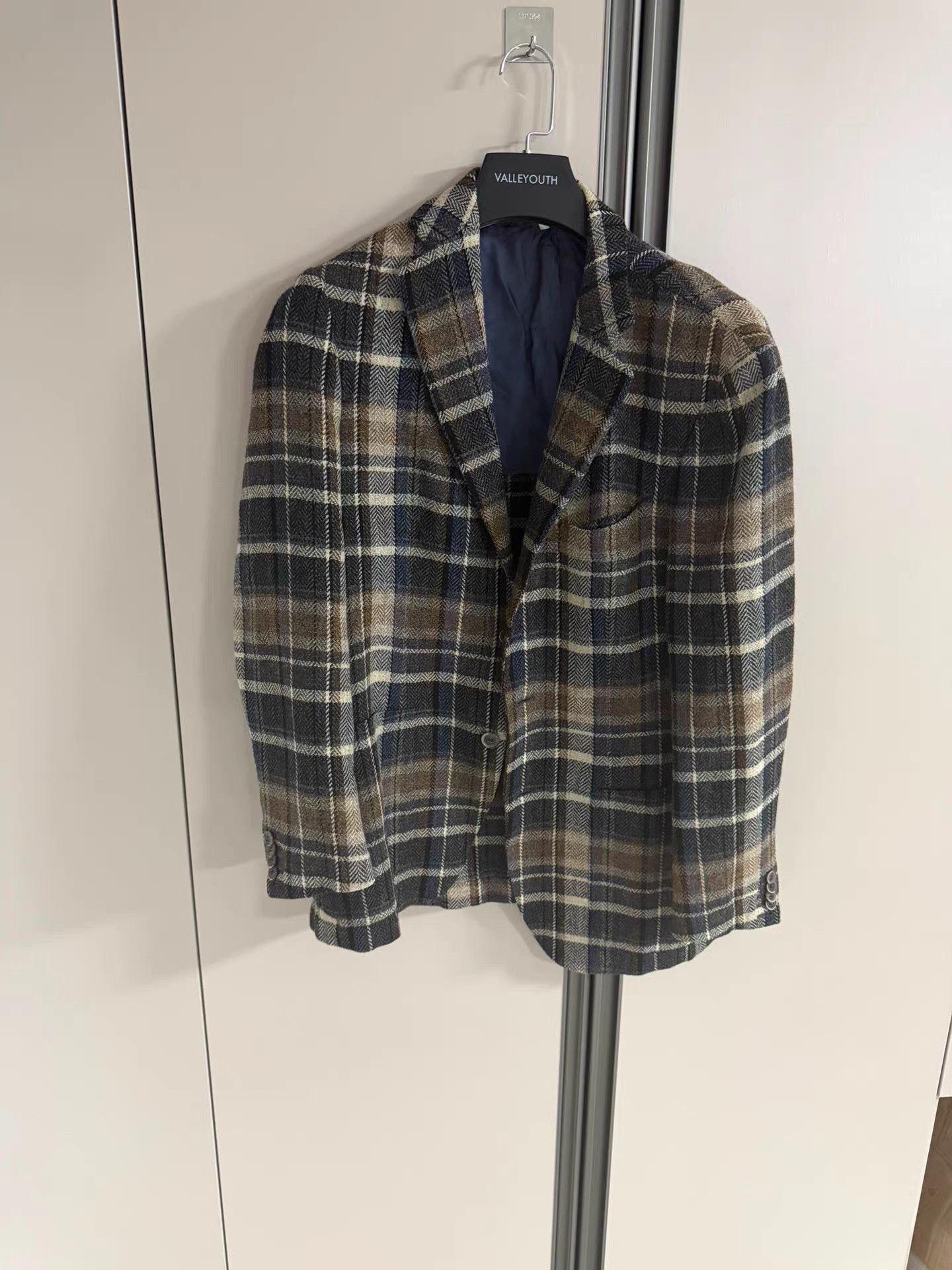 Suitsupply SUITSUPPLY Wool Plaid Tweed Blazer K18 Size US M / EU 48-50 / 2 - 1 Thumbnail