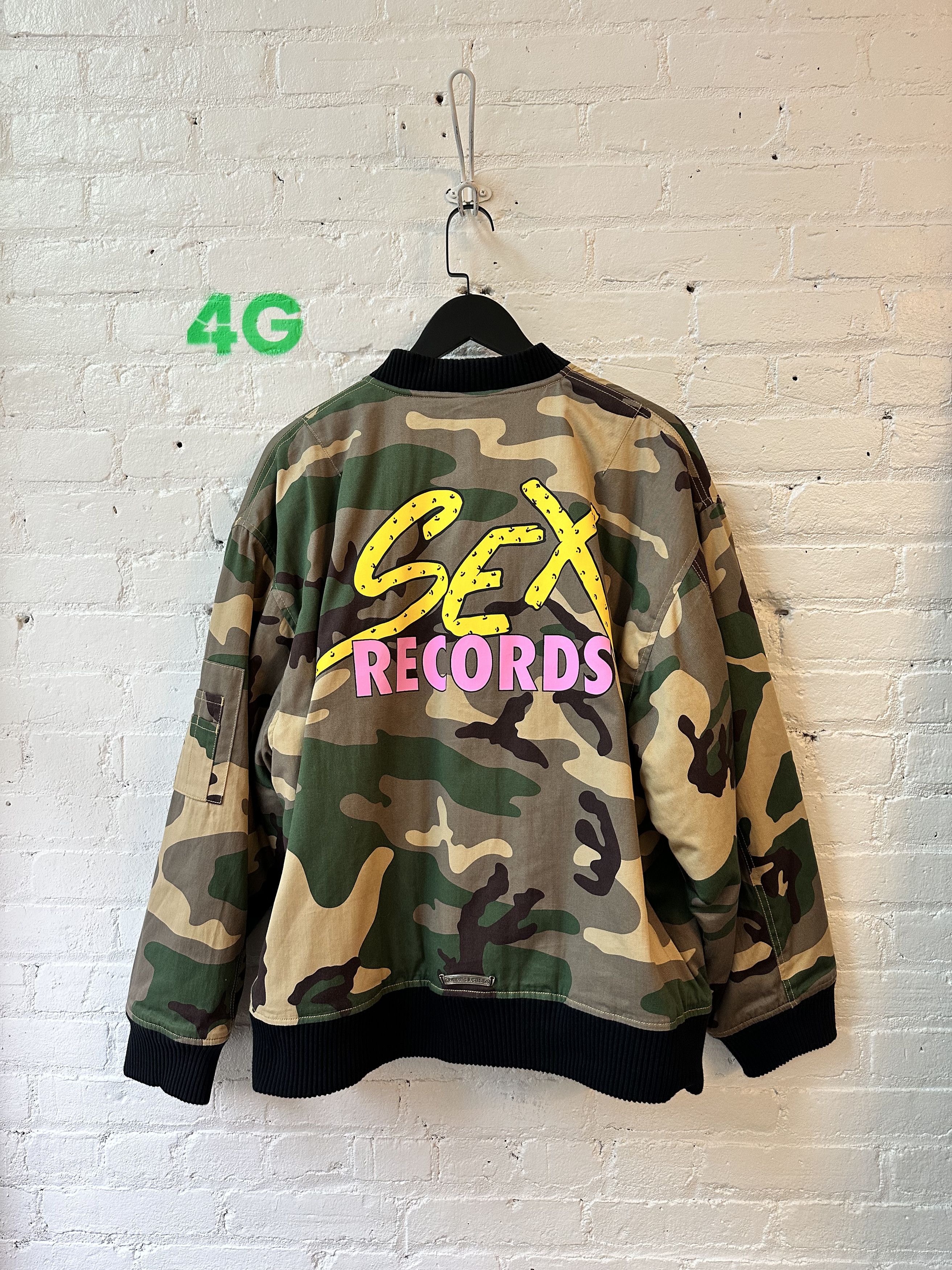 image of Chrome Hearts Sex Matty Boy Bomber 4G Seller in Camo, Men's (Size XL)