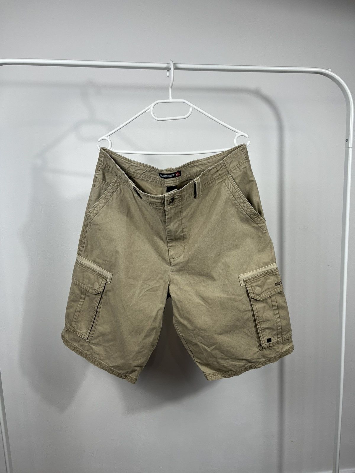Quiksilver Quiksilver Beige Cargo Shorts Utility Style Size 34 Size US 34 / EU 50 - 1 Thumbnail