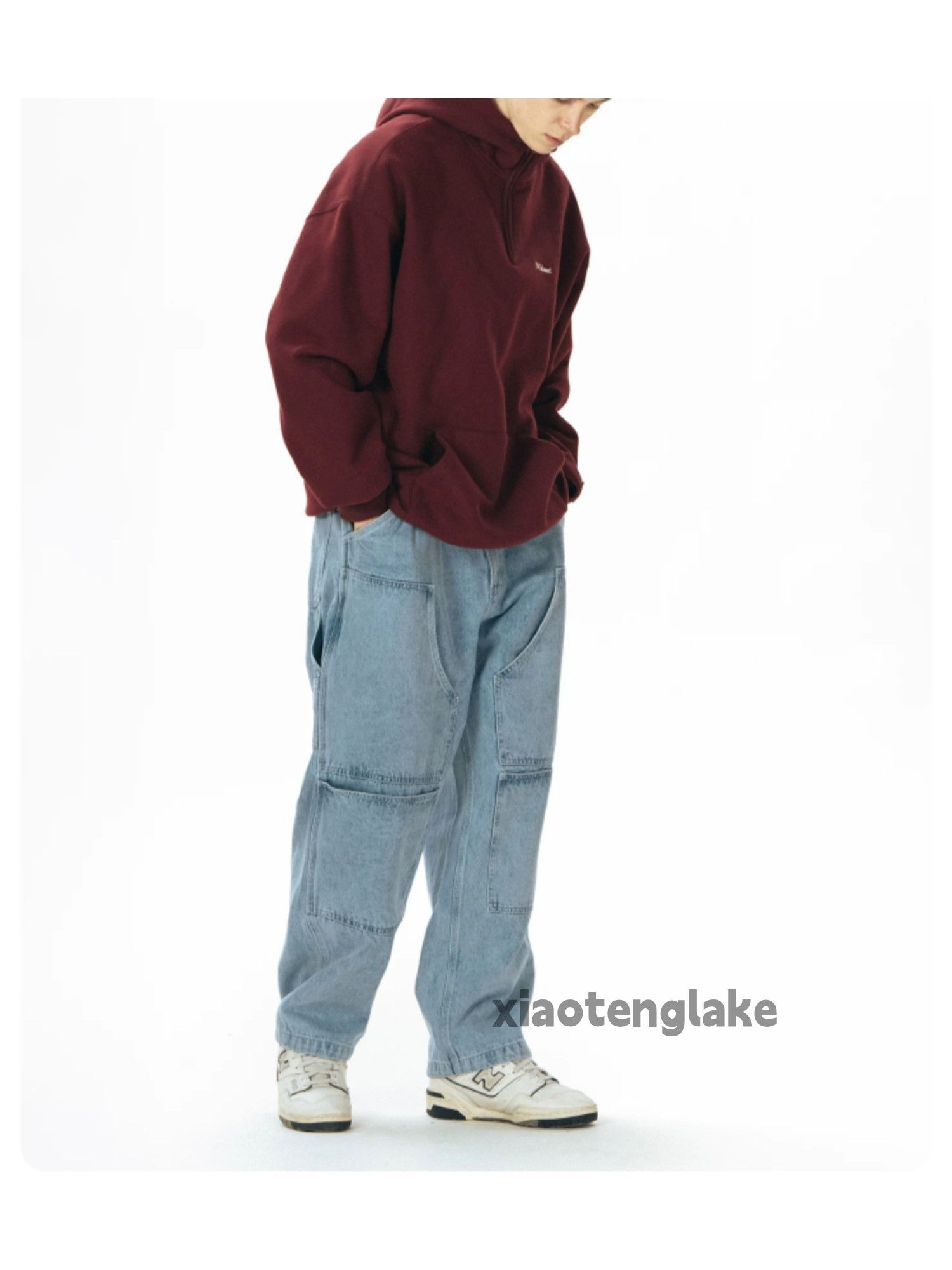 Jean Unisex outdoor sports loose hiphop carpenter pants Size US 38 / EU 54 - 2 Thumbnail