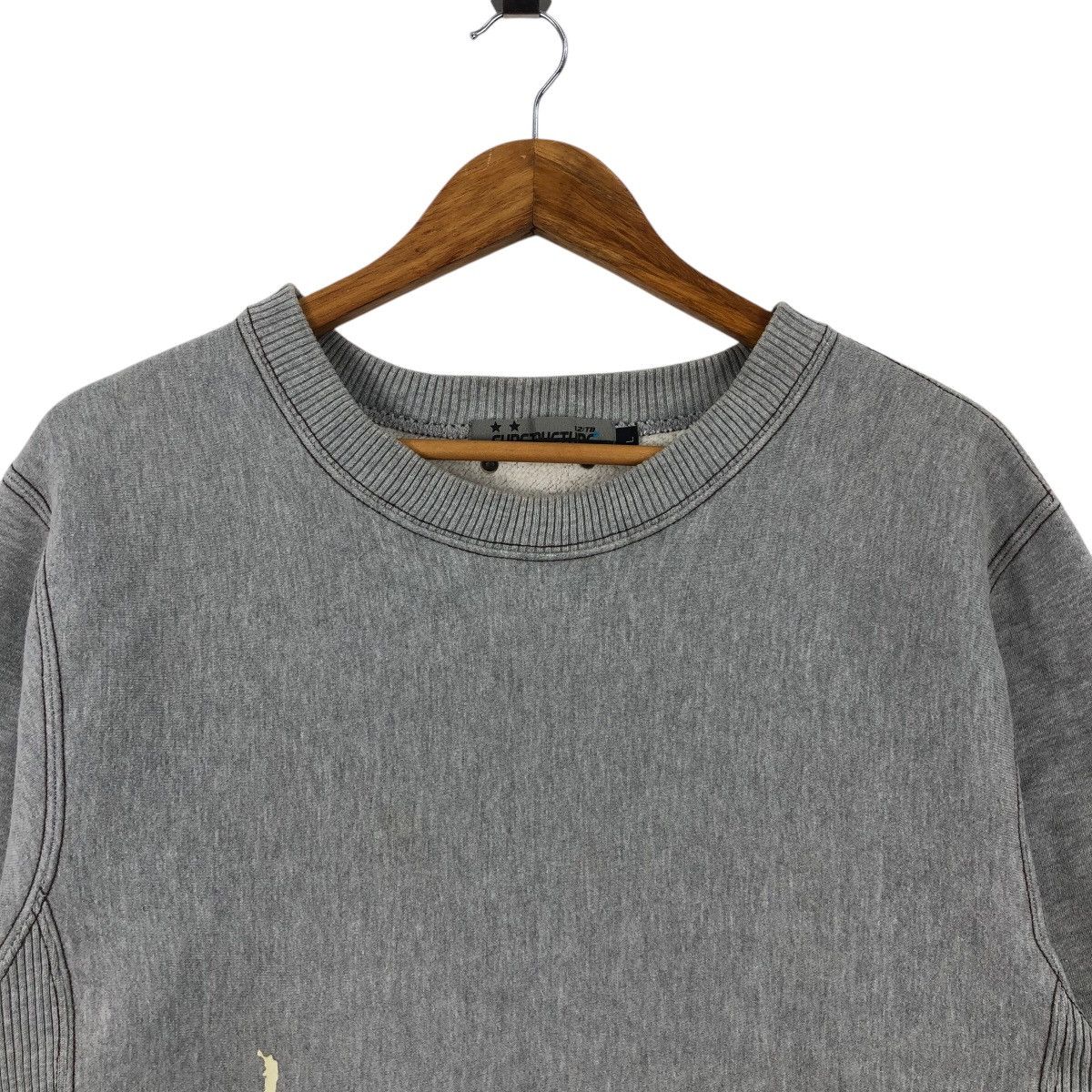Japanese Brand SUBSTRUCTURE Sweatshirt Crewneck Big Logo Streetwear Size US L / EU 52-54 / 3 - 2 Thumbnail