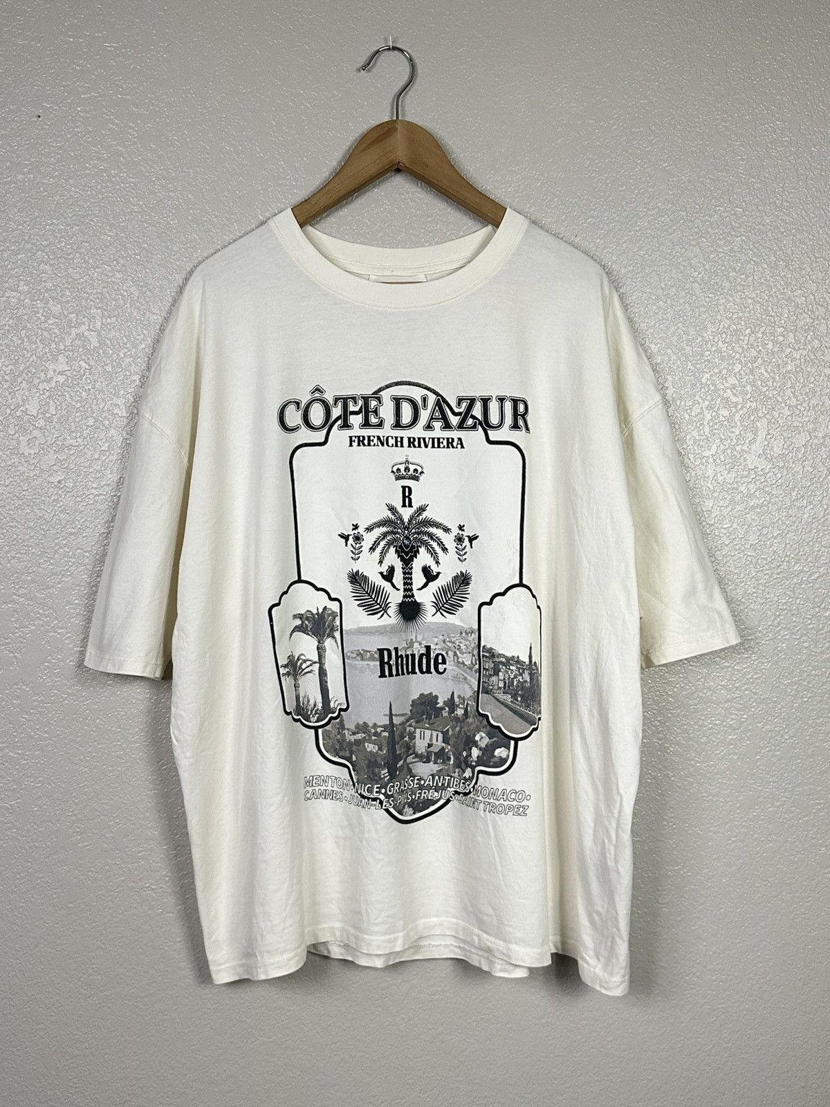 Rhude Rhude Azur Mirror Tee Vintage White Size XXL Size US XXL / EU 58 / 5 - 1 Thumbnail