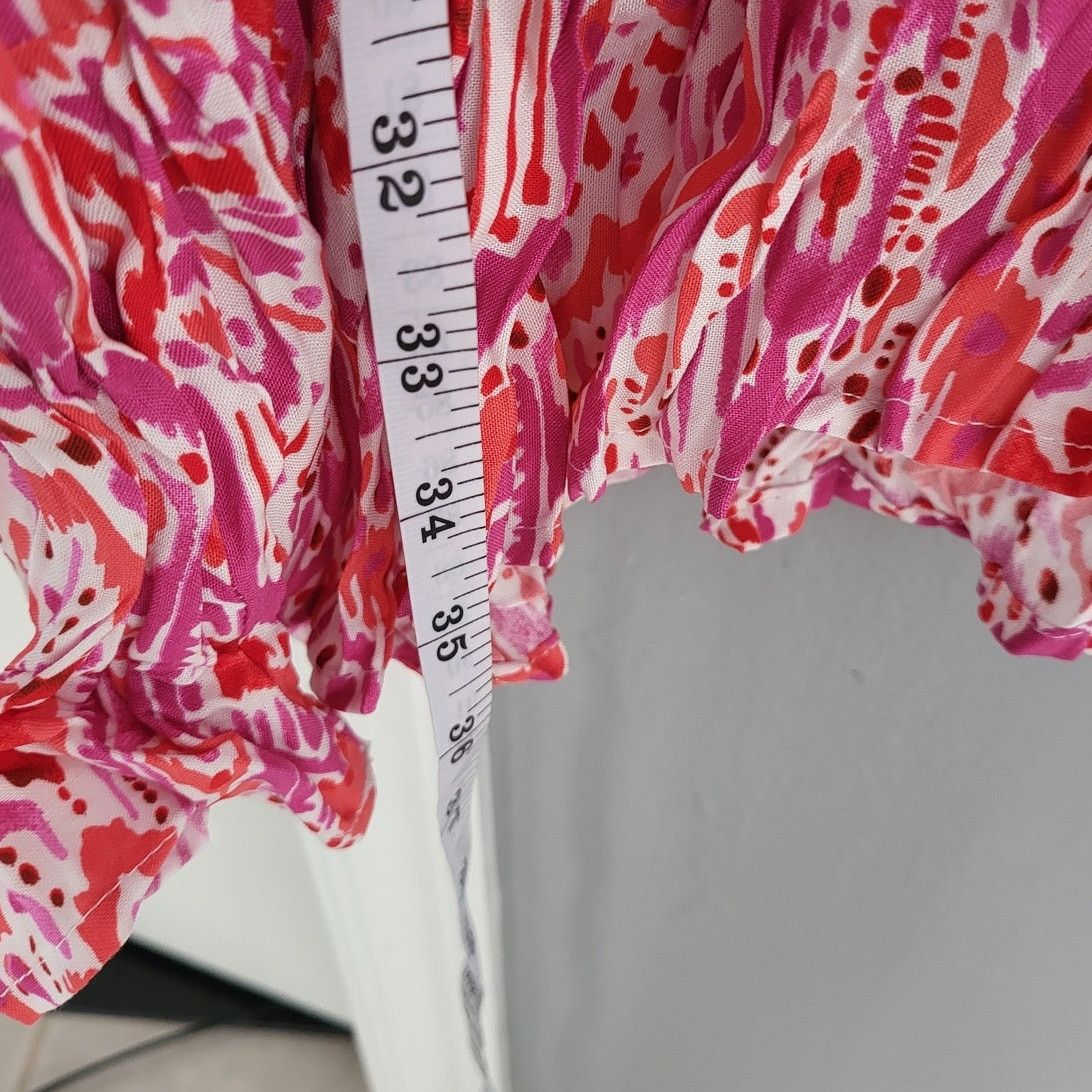 Avenue Avenue Avalon Crush Tunic in Pink Ikat - Size 16 Size XXL / US 16-18 / IT 52-54 - 7 Thumbnail