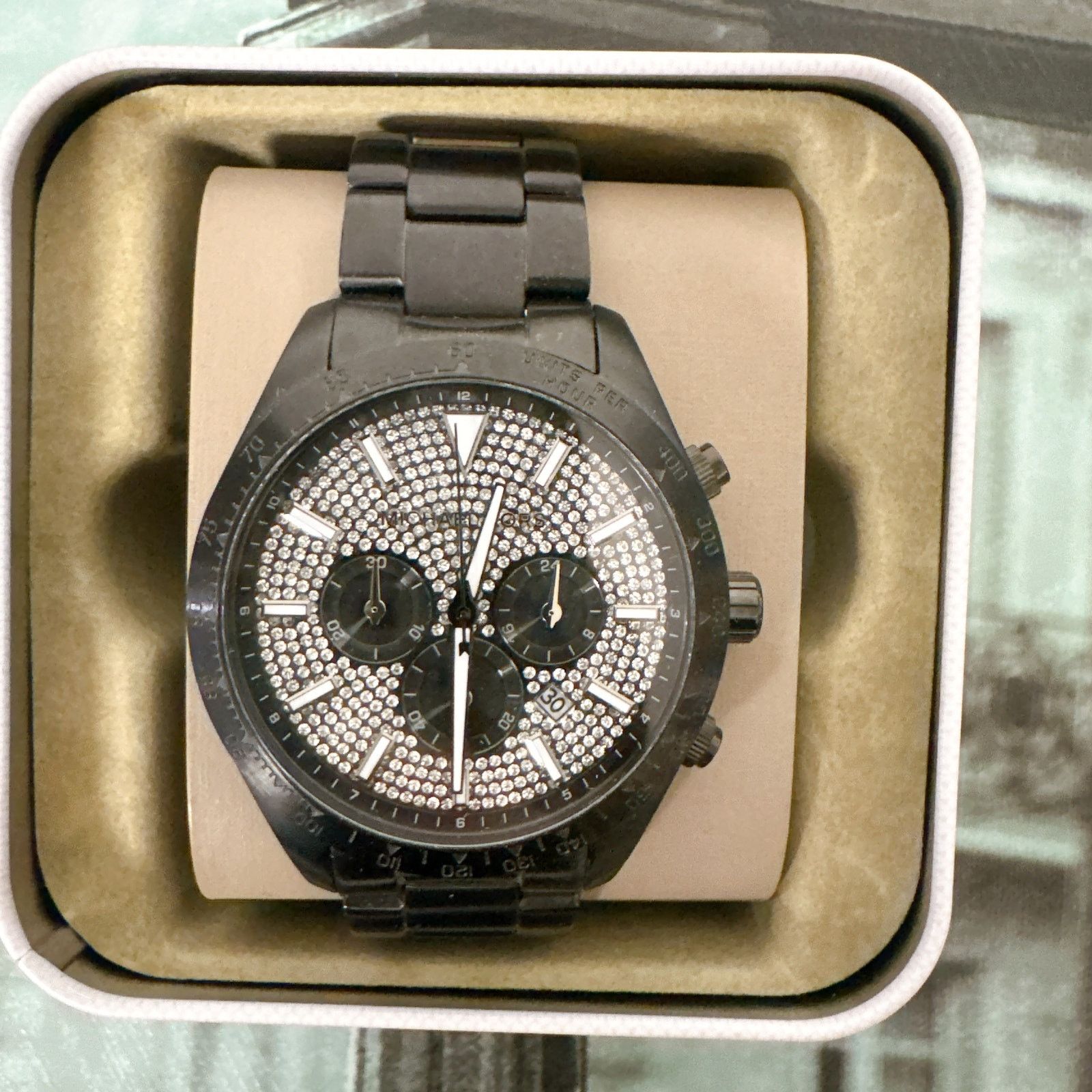 Michael Kors Michael Kors MK8899 Oversized Layton Pavé Black-Tone Watch Size ONE SIZE - 2 Thumbnail