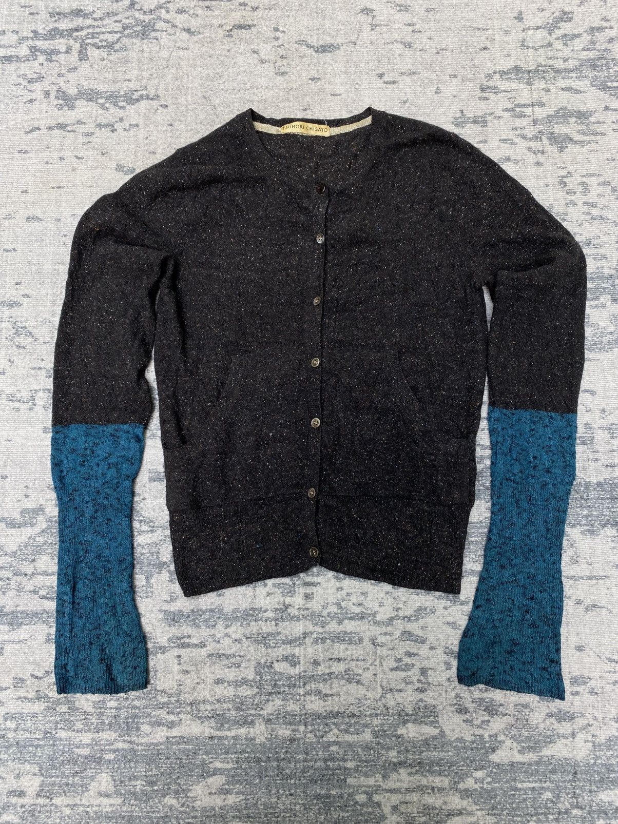 Tsumori Chisato Tsumori Chisato Cardigan Black and Blue Size S / US 4 / IT 40 - 1 Thumbnail