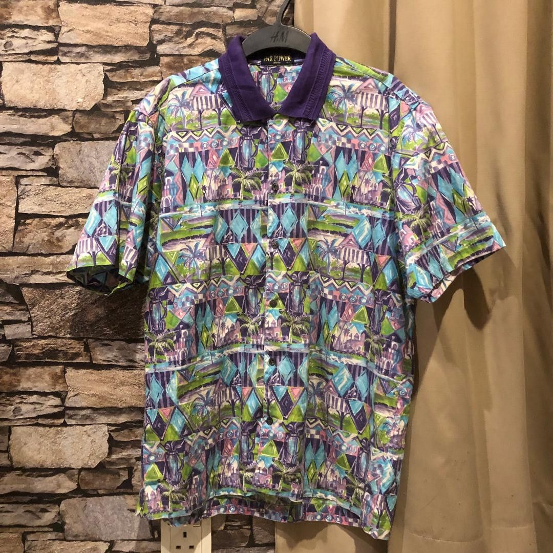 Mizuno Vintage Japan Abstract Geometric Palm Shirt 90s Size US L / EU 52-54 / 3 - 2 Thumbnail