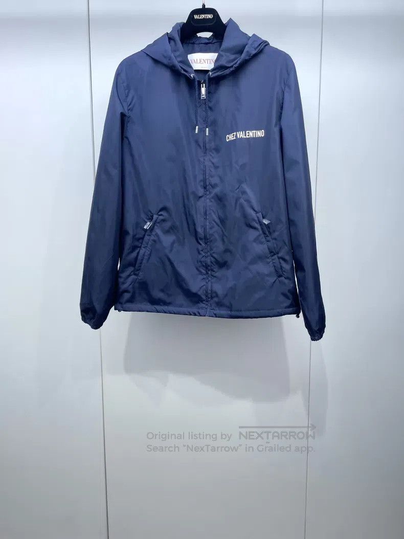 Valentino Valentino Navy blue hooded zip jacket Size US M / EU 48-50 / 2 - 1 Thumbnail