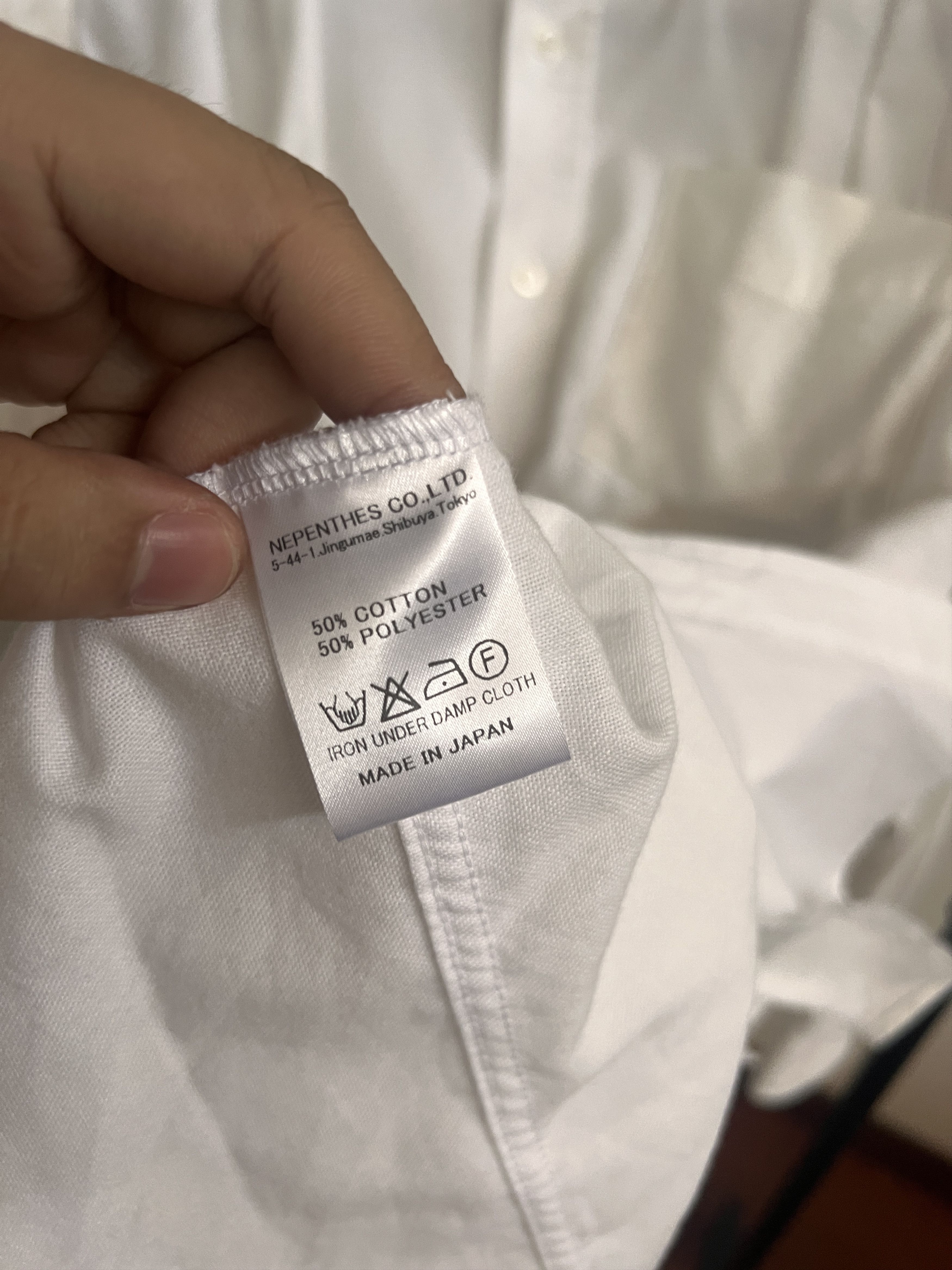 Needles × Nepenthes Rebuild by Needles 7 Cut White Oxford Long Dress Shirt Size US L / EU 52-54 / 3 - 6 Thumbnail