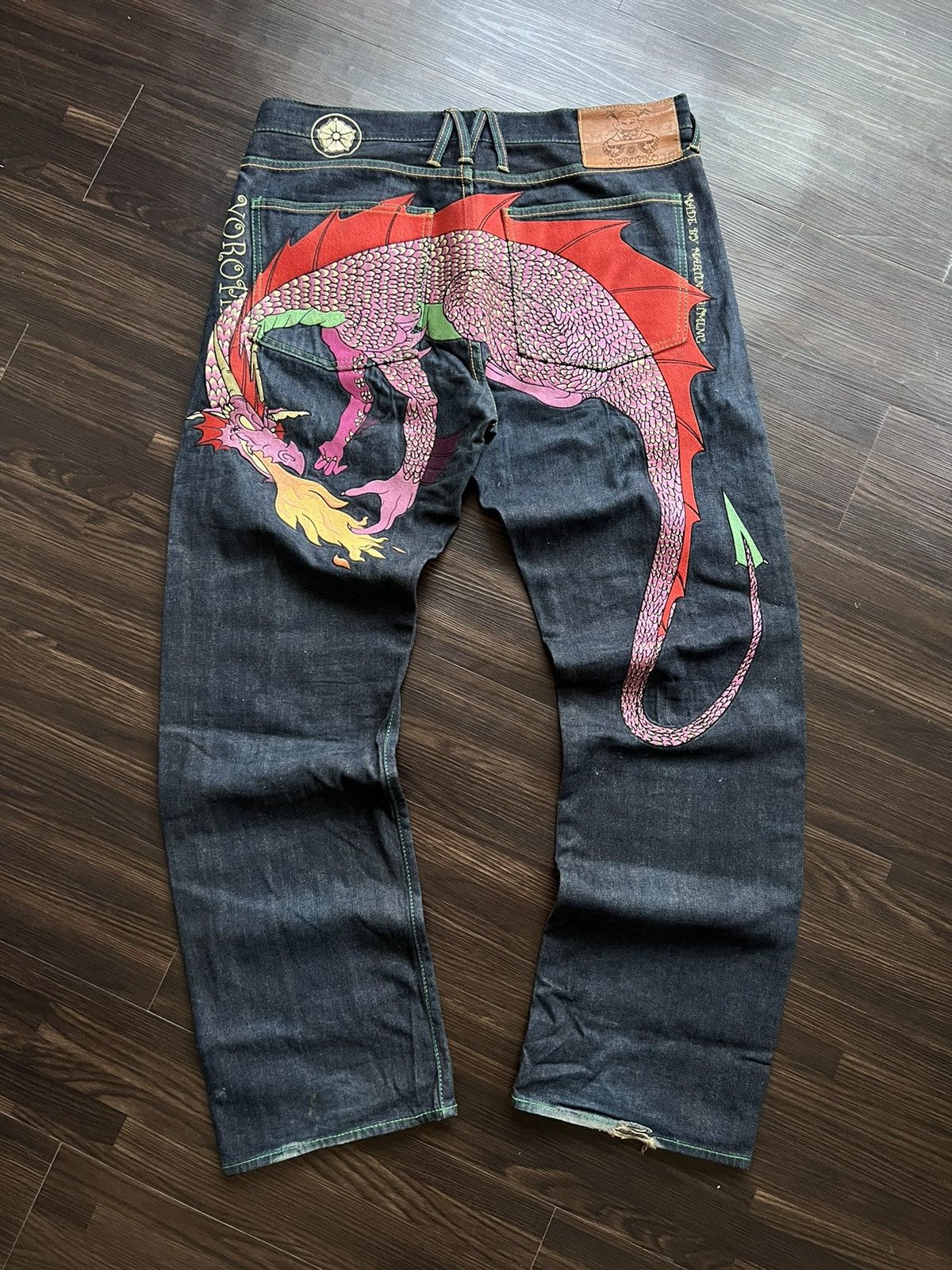 RMC Jeans 🔥 Archieves YOROPIKO MARTIN YATMING RMC DRAGON EMBROIDED Size US 38 / EU 54 - 1 Thumbnail