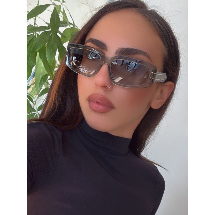 NEW Dior Signature S9U Slim Mask Sunglasses in Green