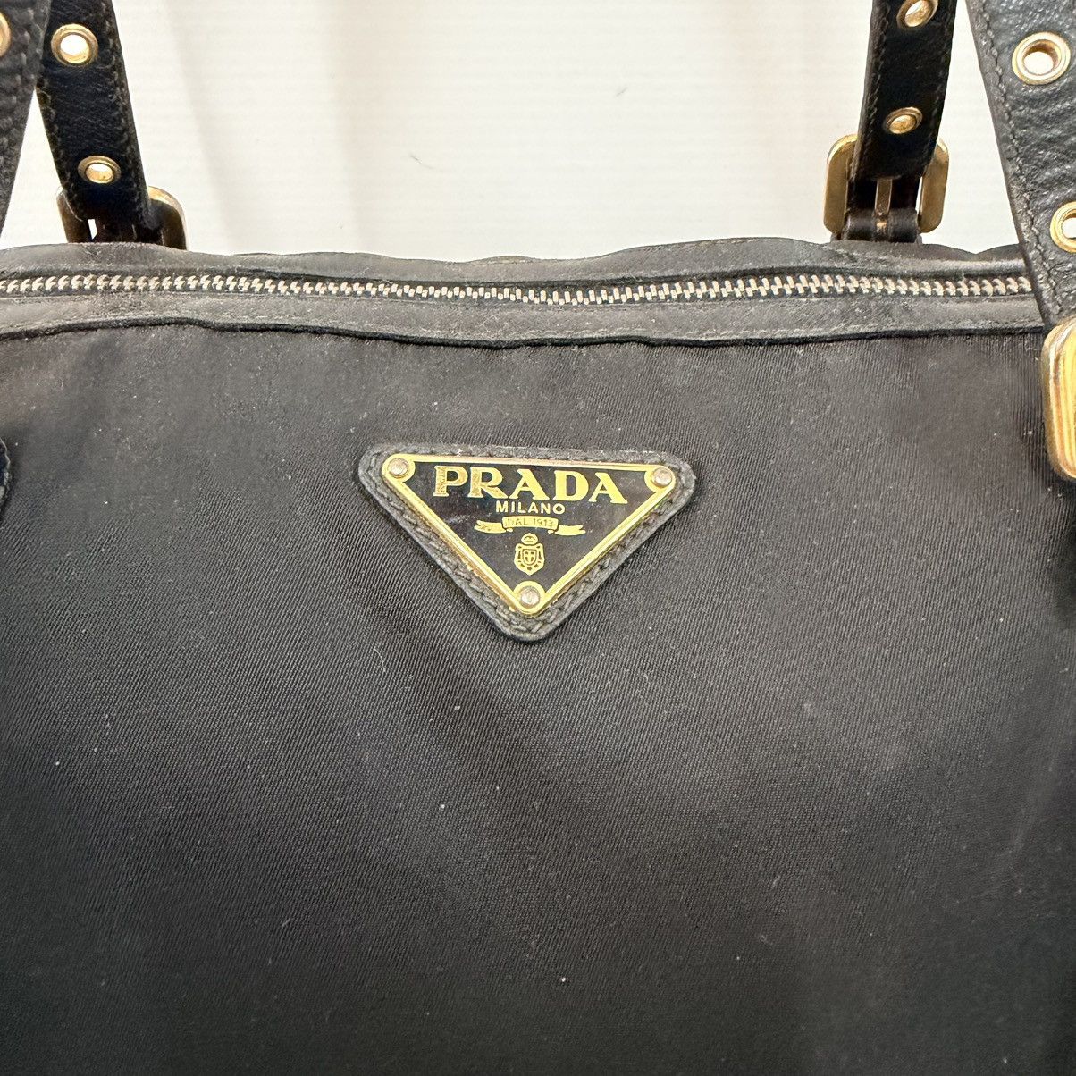 Prada Prada Nylon Black Large Tote Shoulder Bag Size ONE SIZE - 6 Thumbnail