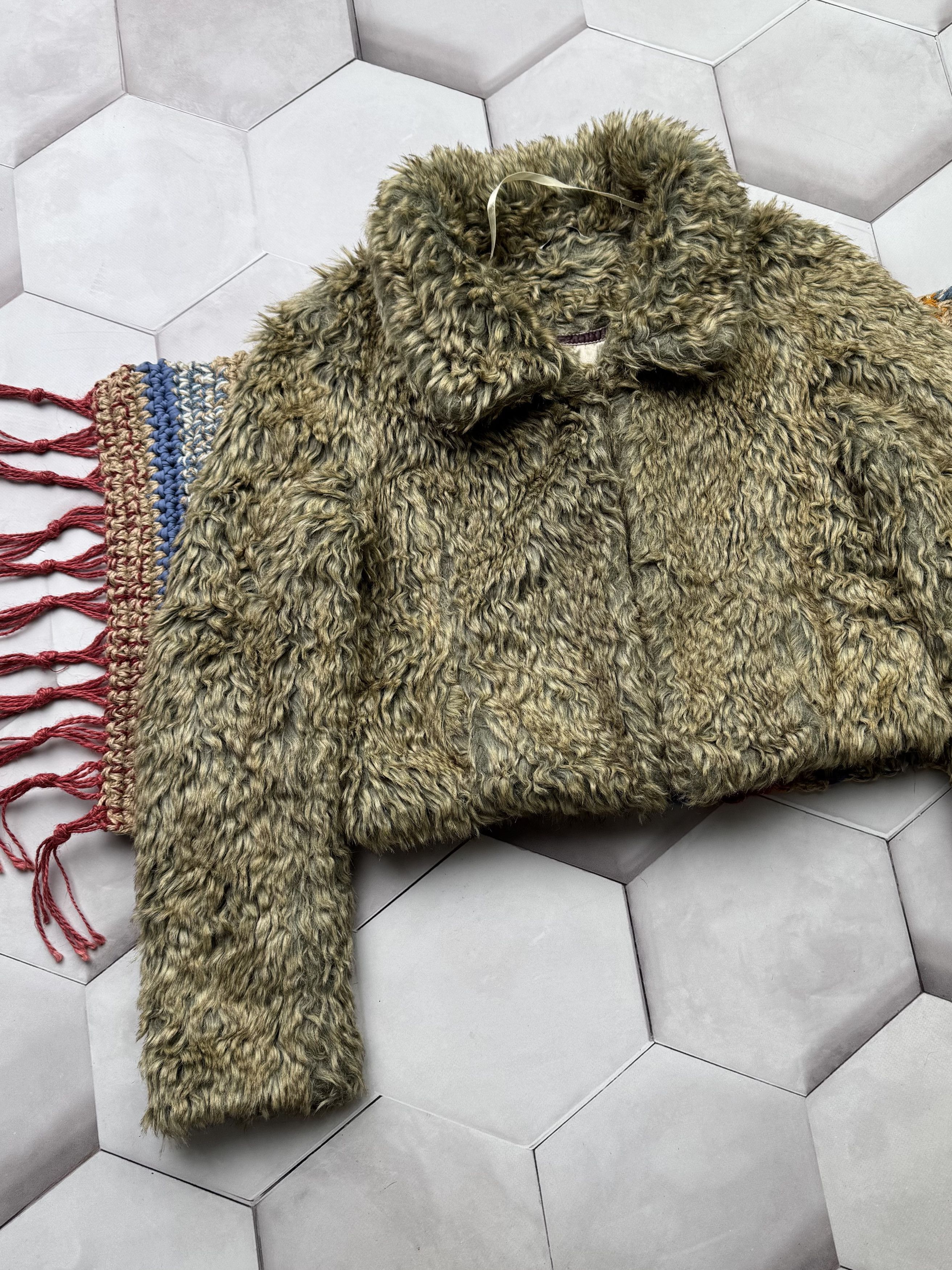 Vintage Vintage Cropped Faux Fur Jacket (E4) Size S / US 4 / IT 40 - 2 Thumbnail