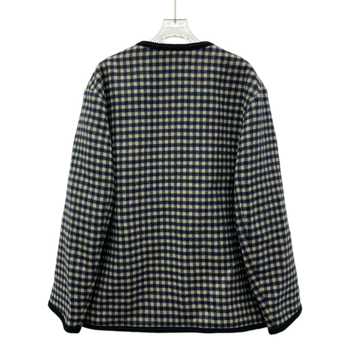 Gucci Gucci Colorblocked Logo Embroidered Plaid Wool Jacket Size XXL / US 16-18 / IT 52-54 - 2 Thumbnail