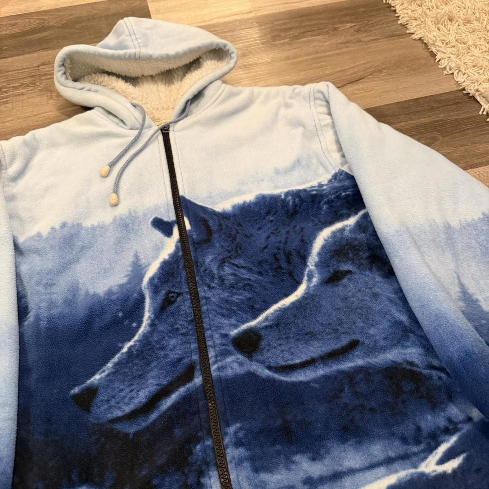 Other black canyon outfitters Sherpa AOP wolf fleece hoodie L 00s Size US L / EU 52-54 / 3 - 1 Thumbnail