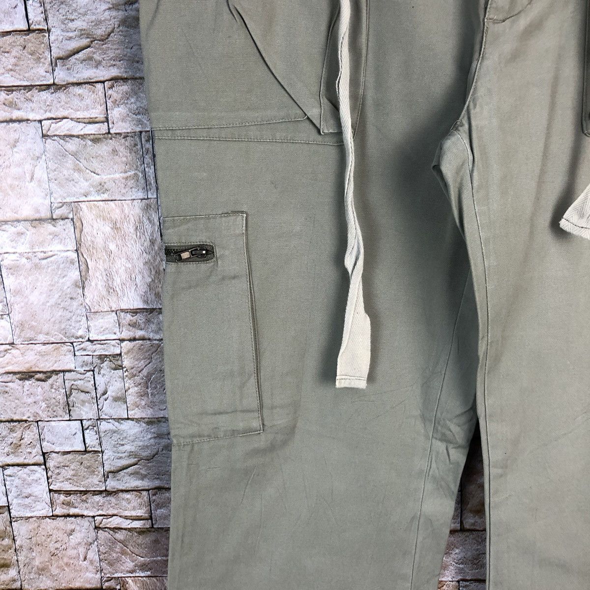 Japanese Brand Q Top Green utility streetwear Cargo Multipocket Pants #A437 Size US 30 / EU 46 - 10 Thumbnail