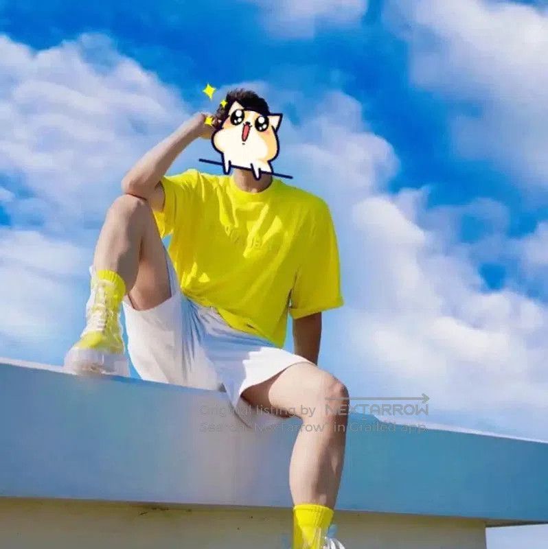 Lanvin Lanvin Yellow Cotton Short Sleeve T-Shirt . Size US S / EU 44-46 / 1 - 5 Thumbnail