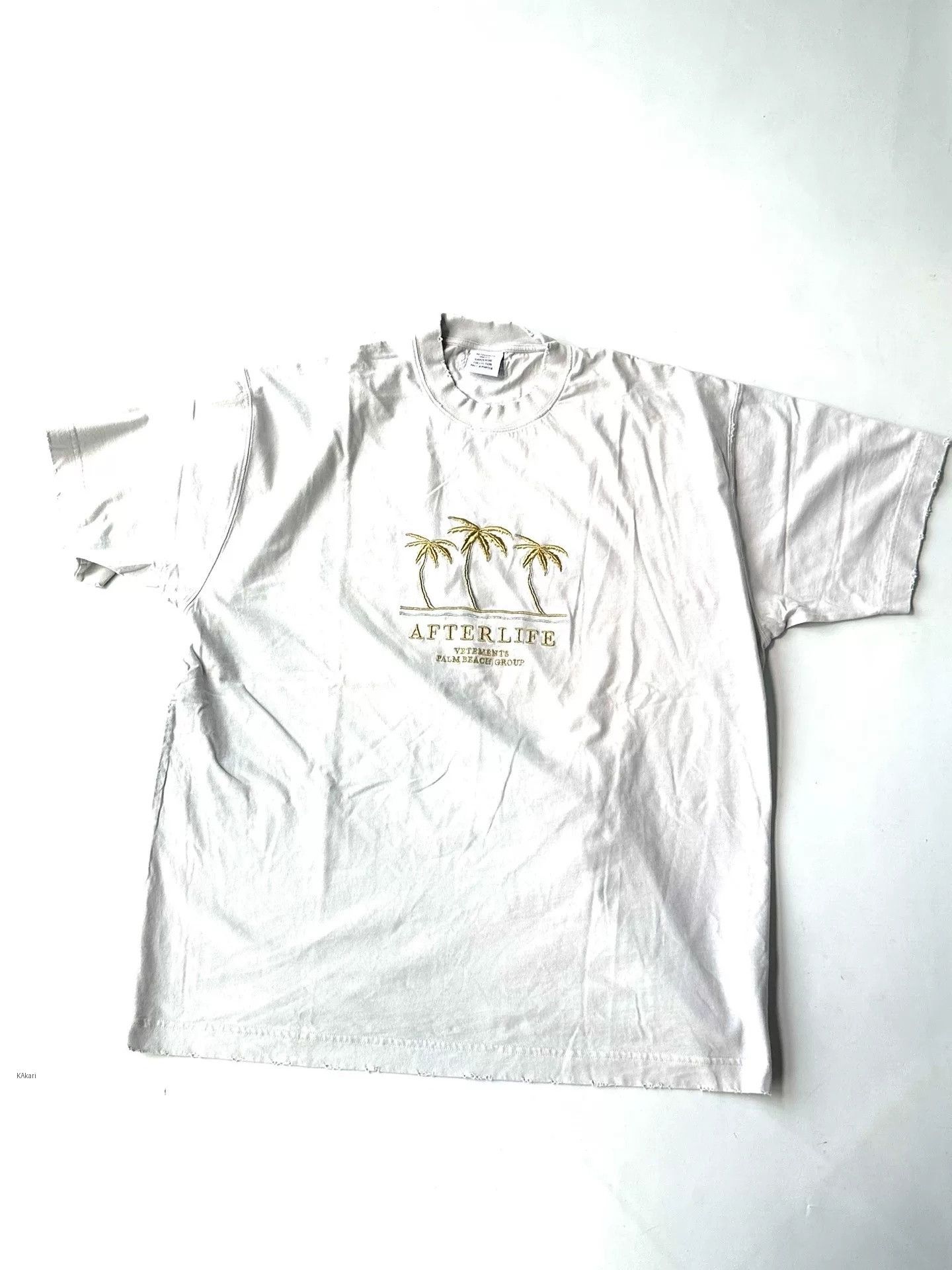Vetements Vetements Coconut Tree Embroidered T-shirt Size US XS / EU 42 / 0 - 1 Thumbnail