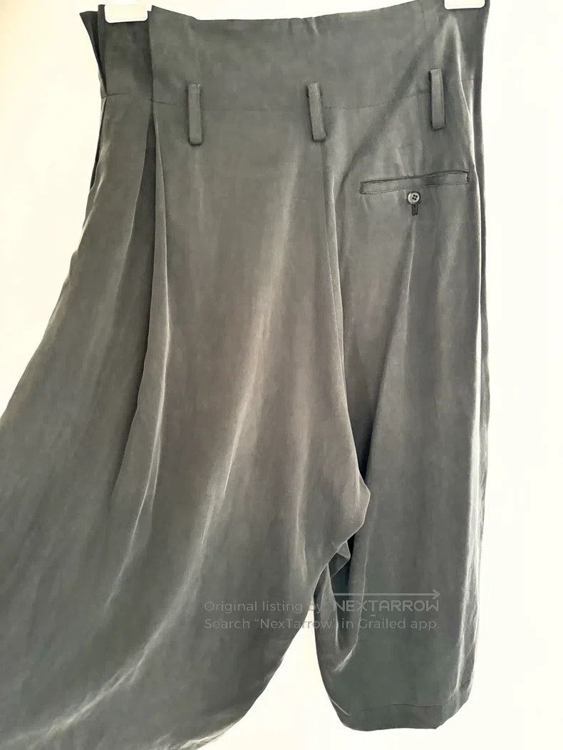 Yohji Yamamoto Yohji Yamamoto size 2 Silk cropped wide-leg pants Size US 28 / EU 44 - 4 Thumbnail