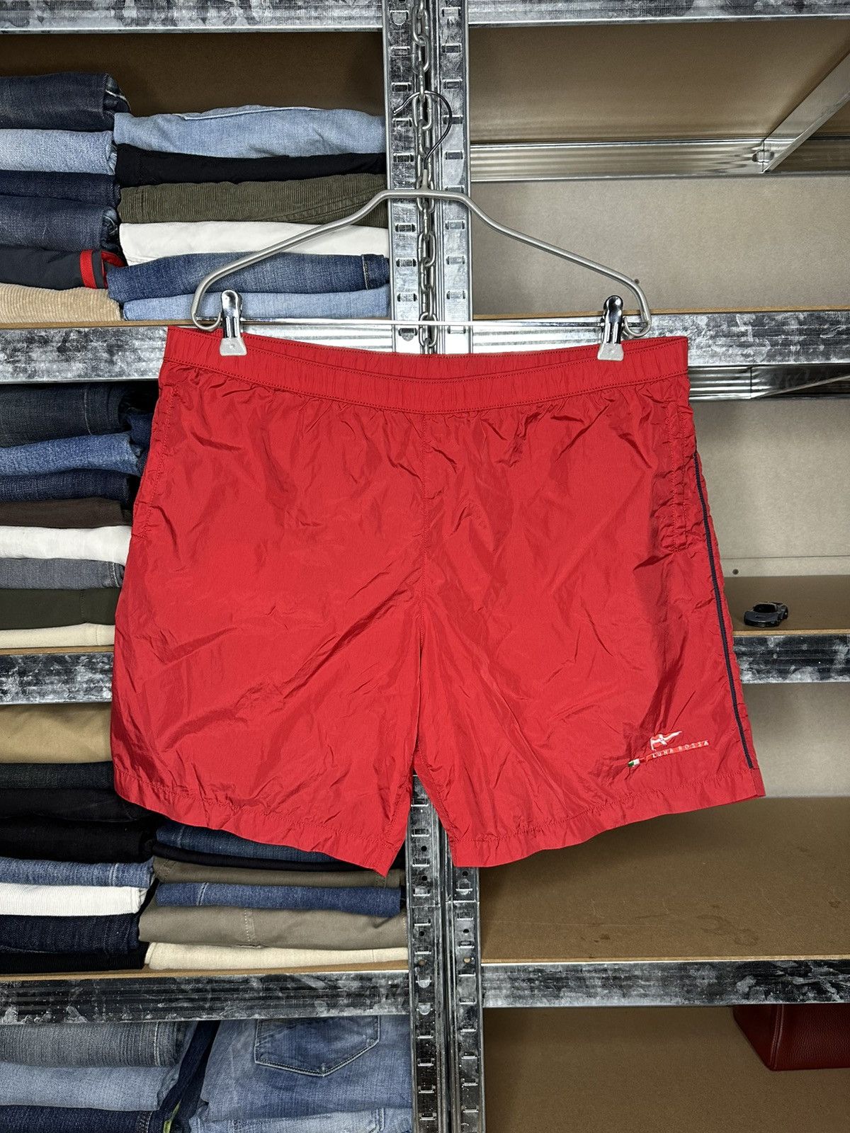 Prada Prada Luna Rossa Red Nylon Swim Shorts IT 54 Size US 38 / EU 54 - 1 Thumbnail