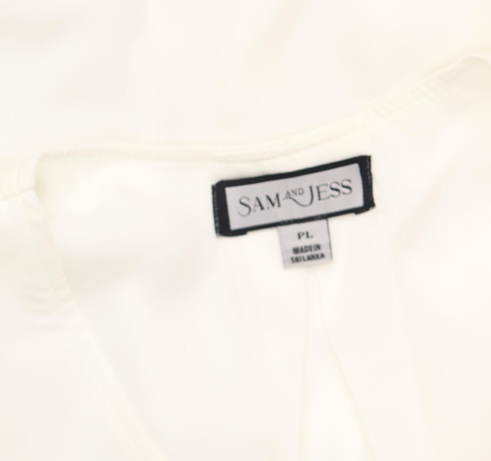 Other Sam & Jess Petite Puff-sleeve Top New Ivory Off White Pl Size L / US 10 / IT 46 - 5 Thumbnail