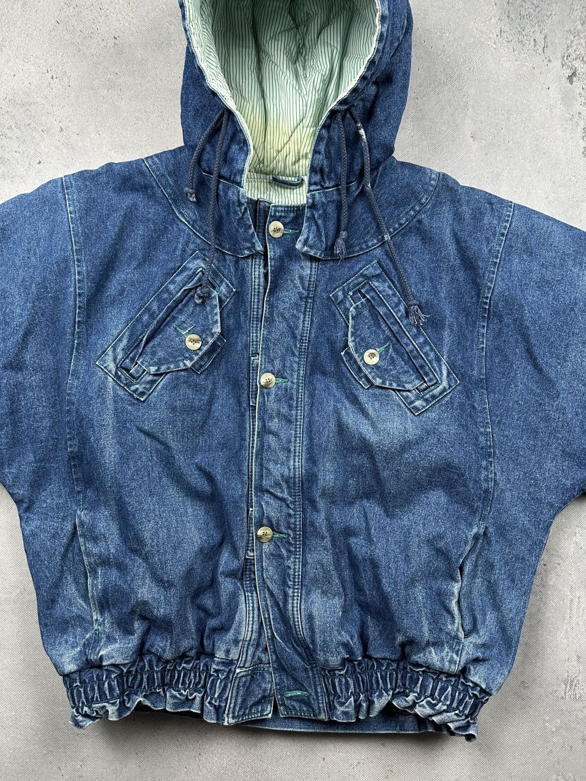 Wrangler Vintage Wrangler Denim Hooded Jacket Quilted Lined Workwear Size US XL / EU 56 / 4 - 6 Thumbnail