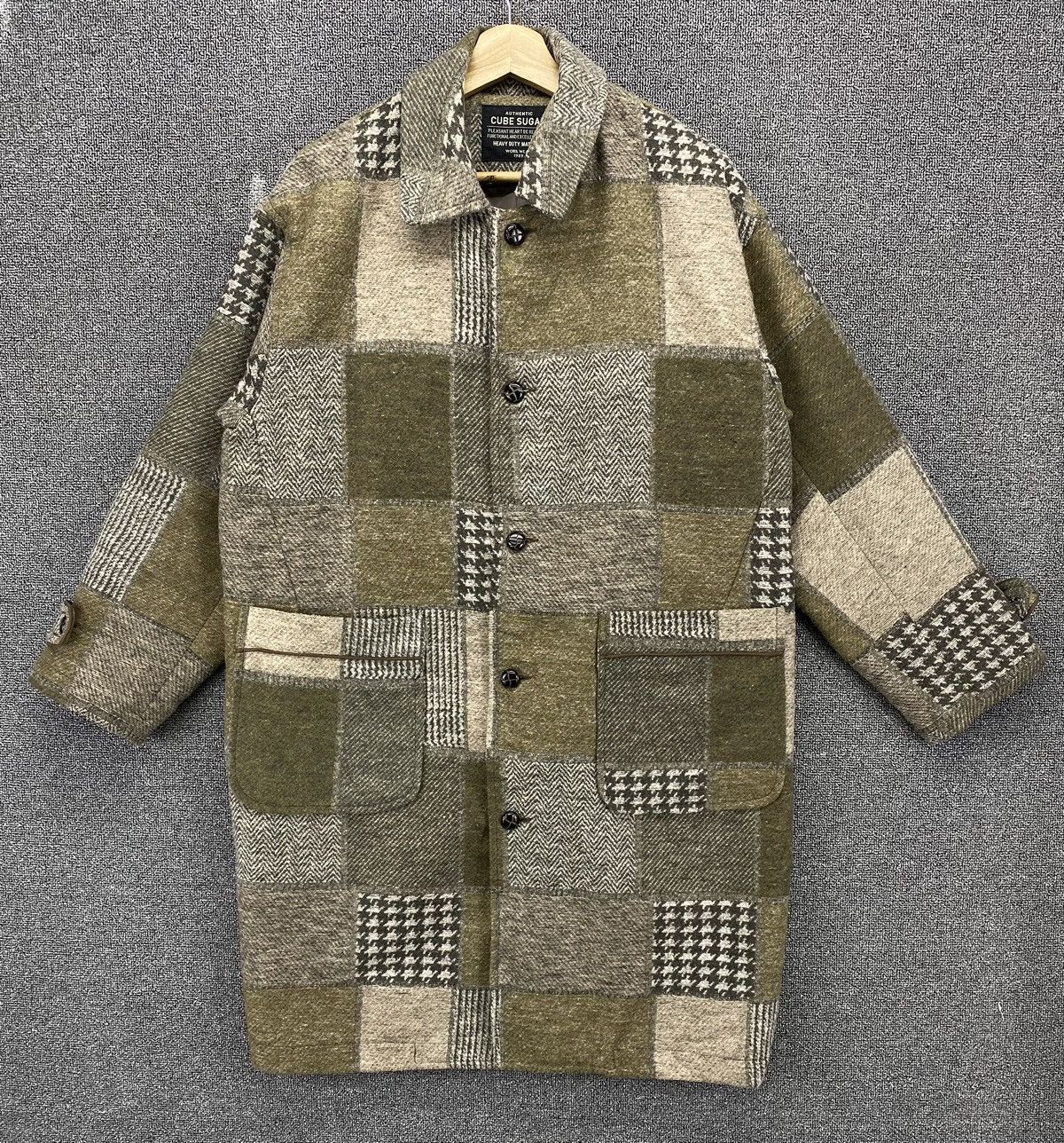 Japanese Brand Vintage Cube Sugar Patchwork Kapital Inspired Long Jacket Size US M / EU 48-50 / 2 - 1 Thumbnail