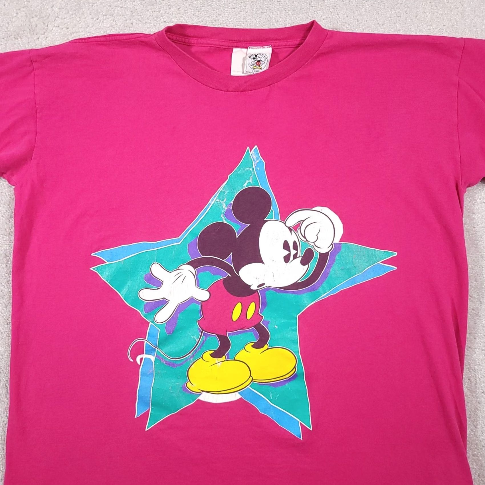 Mickey & Co. VINTAGE Mickey & Co T-Shirt Disney 90s Mickey Mouse Pink One Size Adult Unisex Mens Womens Size US M / EU 48-50 / 2 - 3 Thumbnail