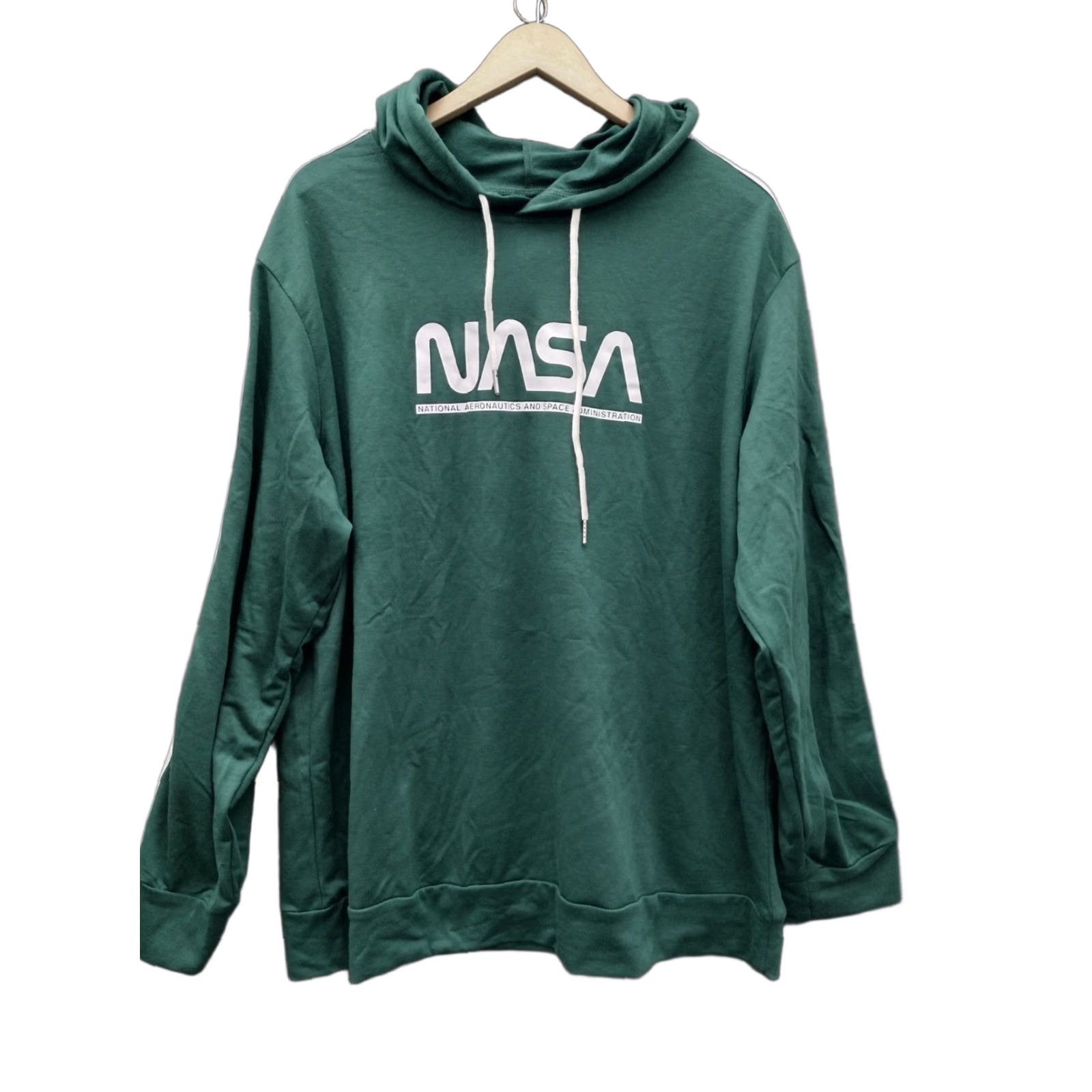 Shein Shein Hoodie Unisex Adult NASA Print Green 3XL Pullover Hooded Sweatshirt Long Sleeve 3XL Green NASA Print Hoodie Size US XXL / EU 58 / 5 - 1 Thumbnail