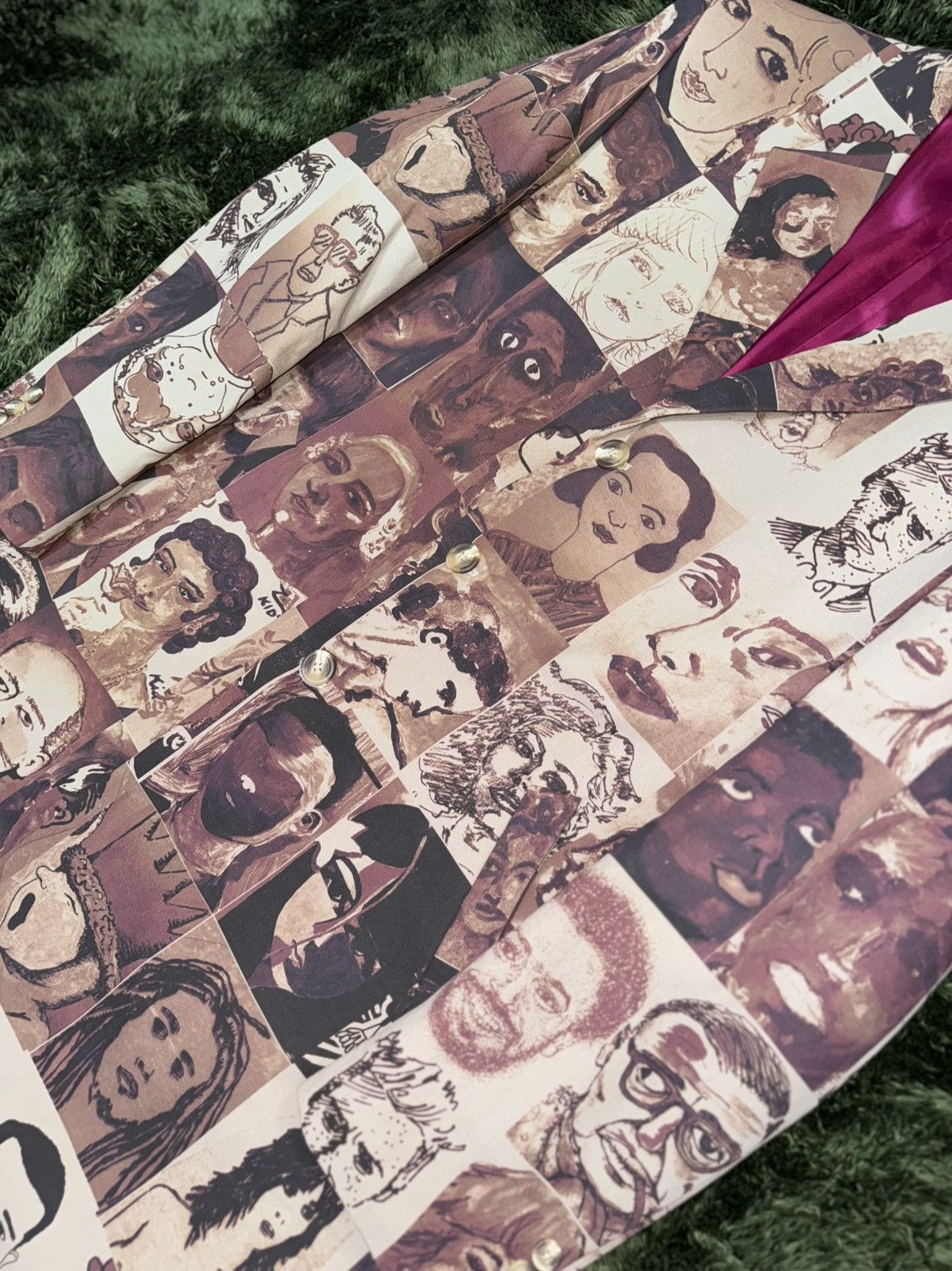 KidSuper [L] KIDSUPER STUDIOS portrait painting printed long blazer Size US L / EU 52-54 / 3 - 3 Thumbnail