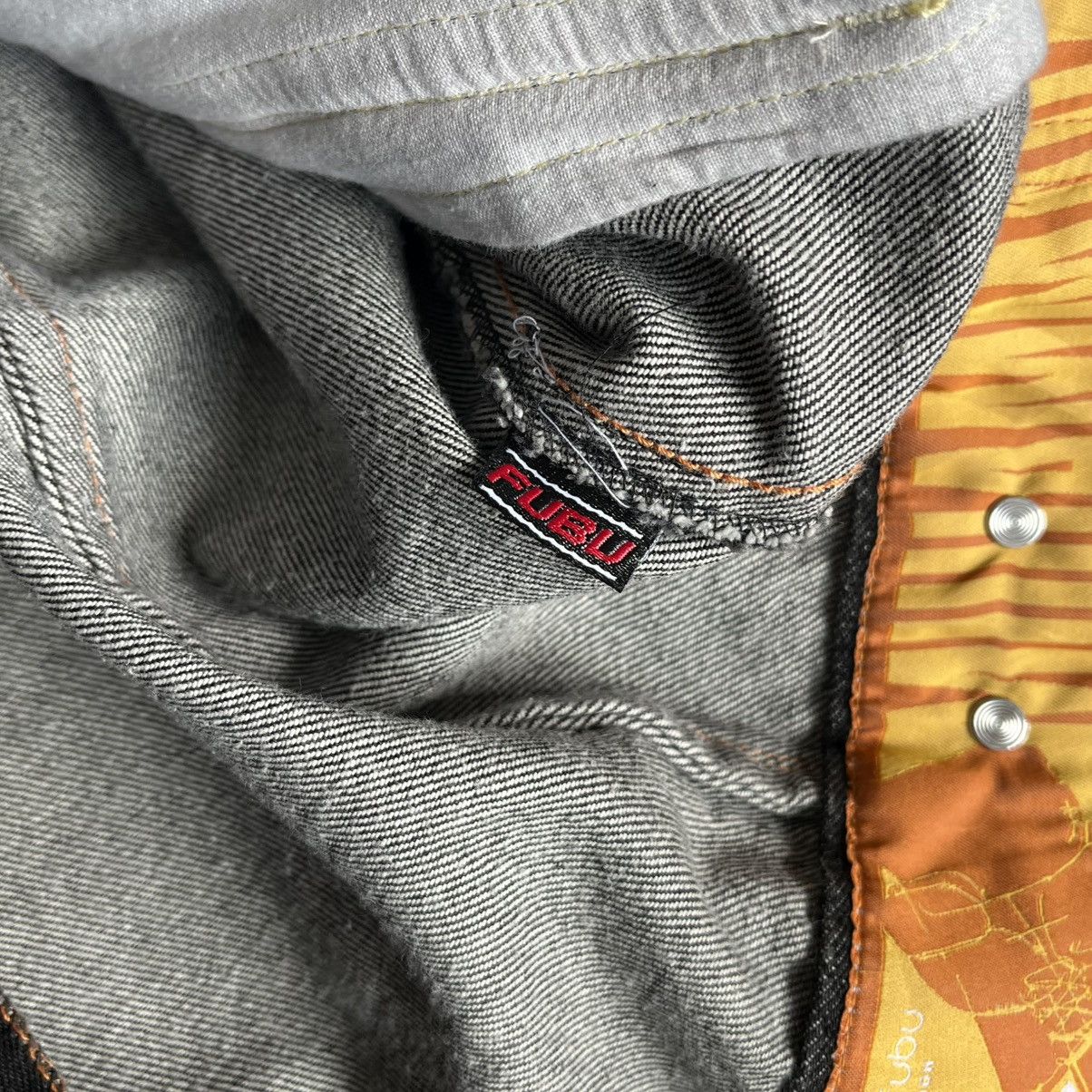Fubu Vintage 90s Platinum Fubu Muhammad Ali Denim Trucker Jacket Size US XXL / EU 58 / 5 - 9 Thumbnail