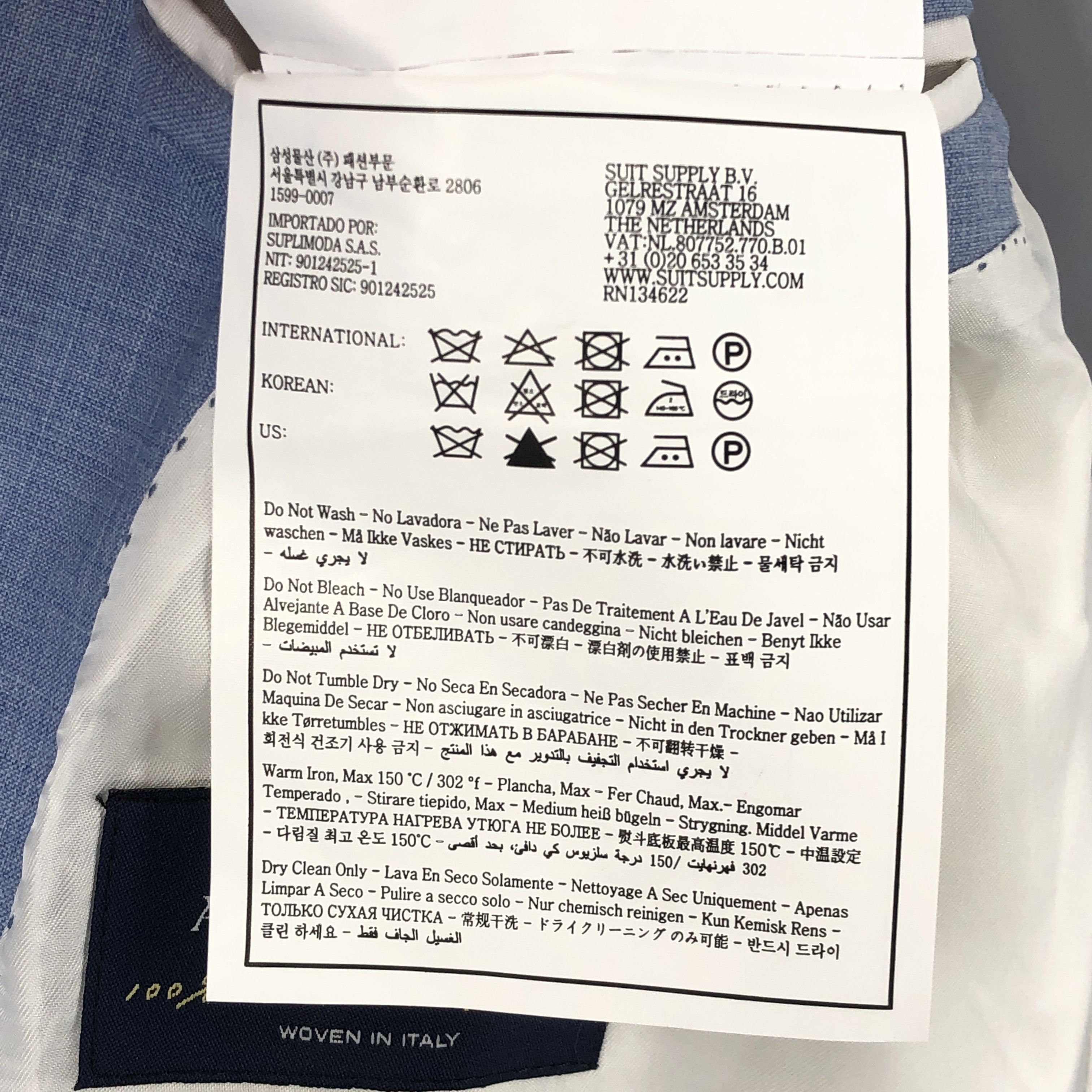 Suitsupply Lazio Single Breasted Wool Blazer Size EU:48; UK:38; US:38S Size 38S - 10 Thumbnail