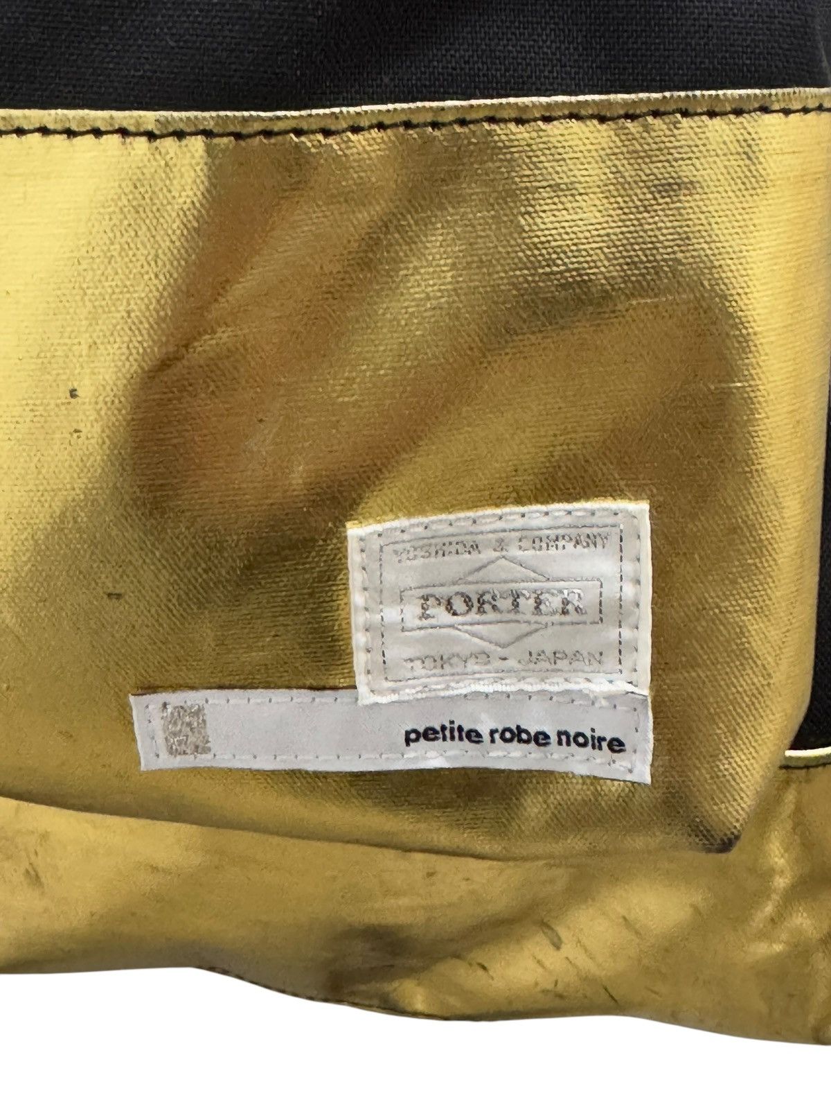 Japanese Brand × Porter AVANT GARDE PORTER x PETITE ROBE NOIRE GOLD BACKPACK Size ONE SIZE - 4 Thumbnail