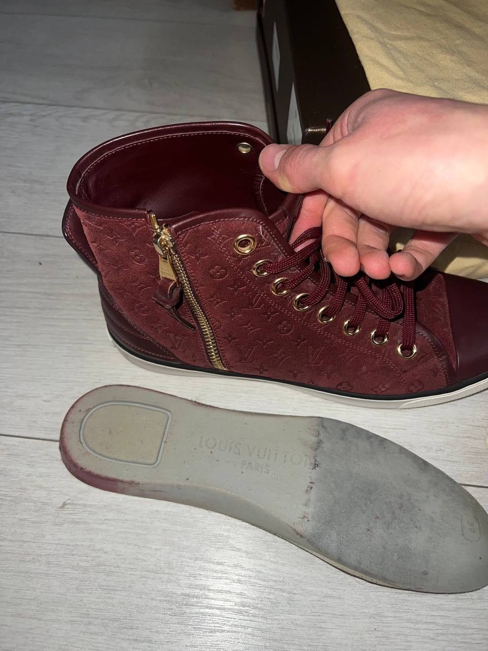 Louis Vuitton Louis Vuitton Punchy High Top Sneakers Size US 9.5 / IT 39.5 - 7 Thumbnail