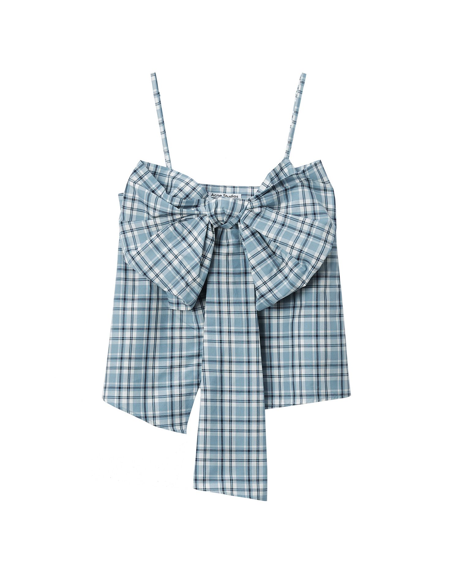 Acne Studios Acne Studios Plaid Bow Camisole Shirt Size M / US 6-8 / IT 42-44 - 1 Thumbnail