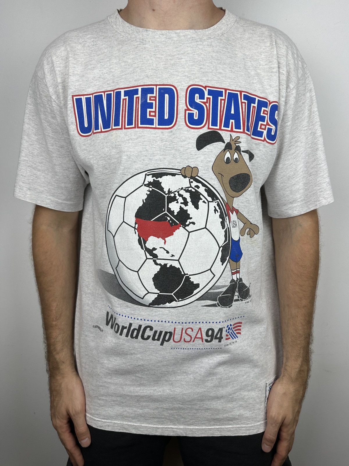 Vintage 90s Vintage Nutmeg World Cup USA United States T Shirt Tee Size US XL / EU 56 / 4 - 2 Thumbnail