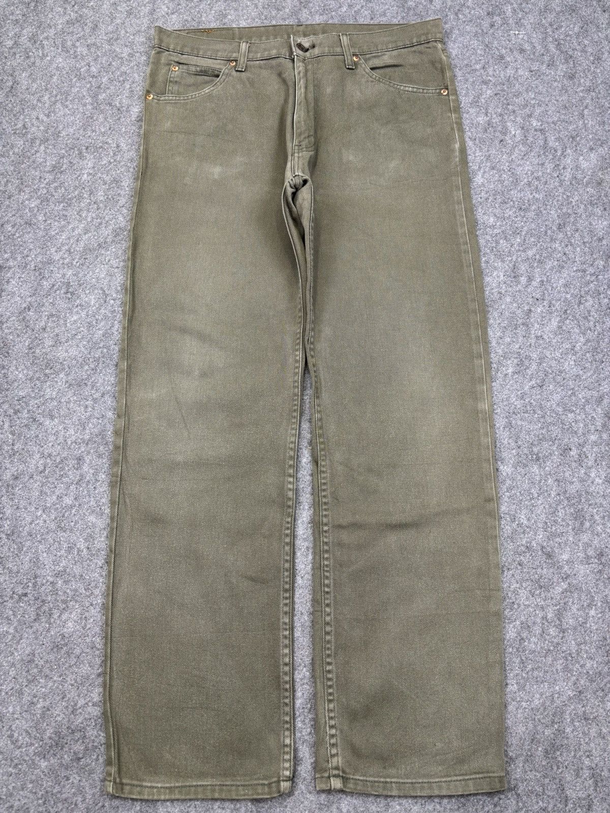 Levi's Vintage y2k Levis 607 Japan Made Orange Tab Denim F735 Size US 34 / EU 50 - 17 Thumbnail