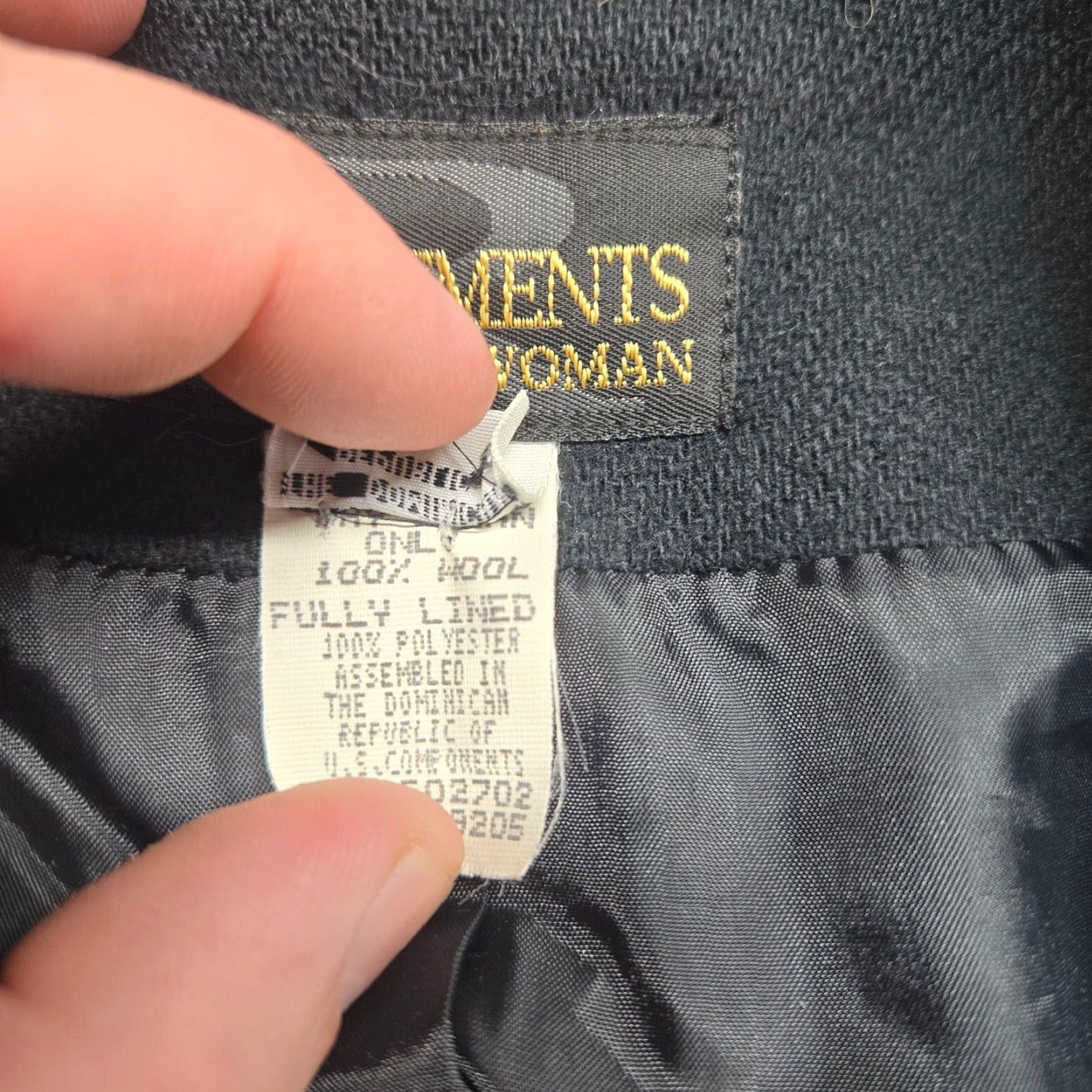 Vintage Requirements Black Button Up Dress Jacket Coat Adult Women's Size 22W Size 3XL / US 20-22 - 4 Thumbnail