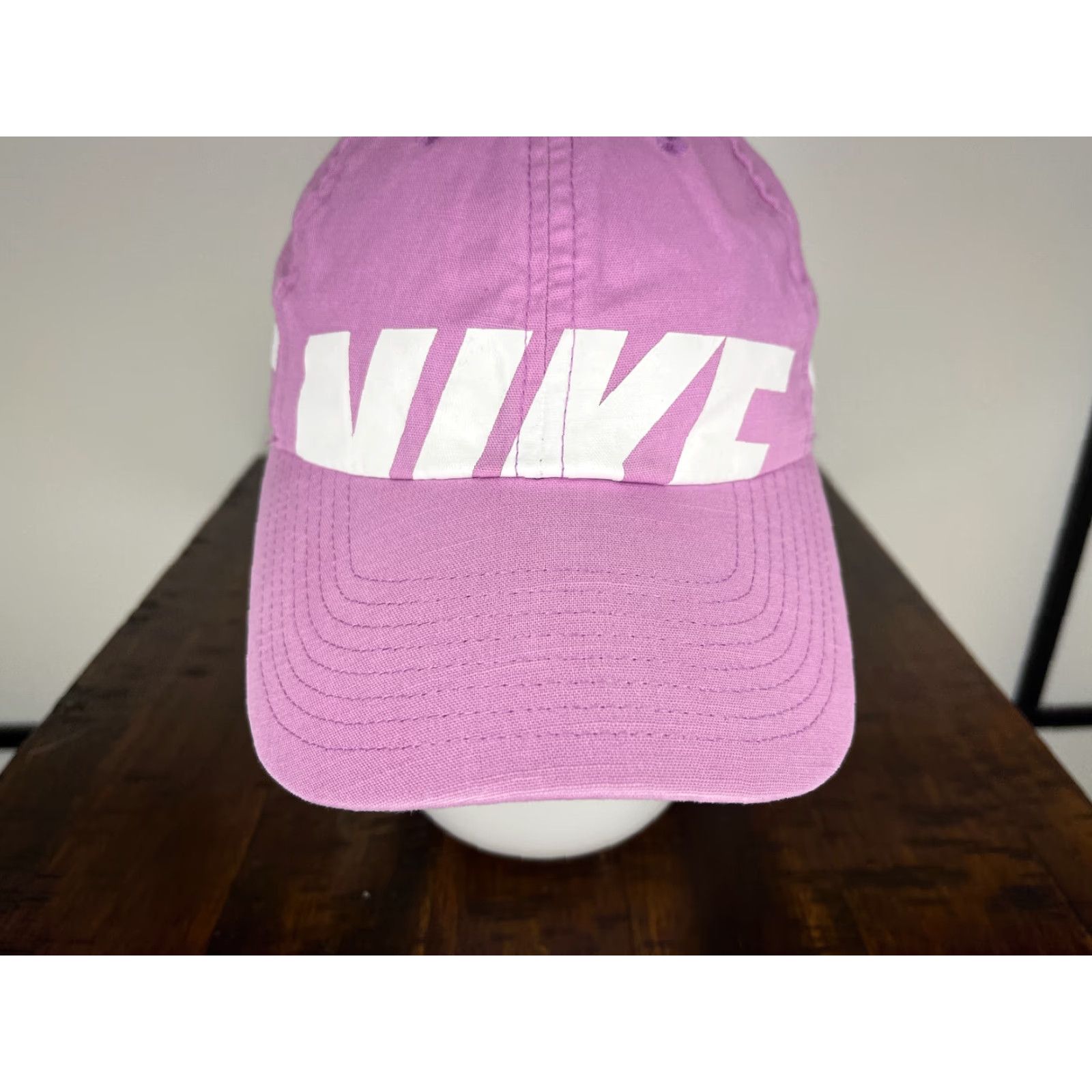 Nike Nike Hat Cap Strap Back Womens One Size Pink Heritage86 Lined Cotton Polyester Golf Hat Size ONE SIZE - 3 Thumbnail