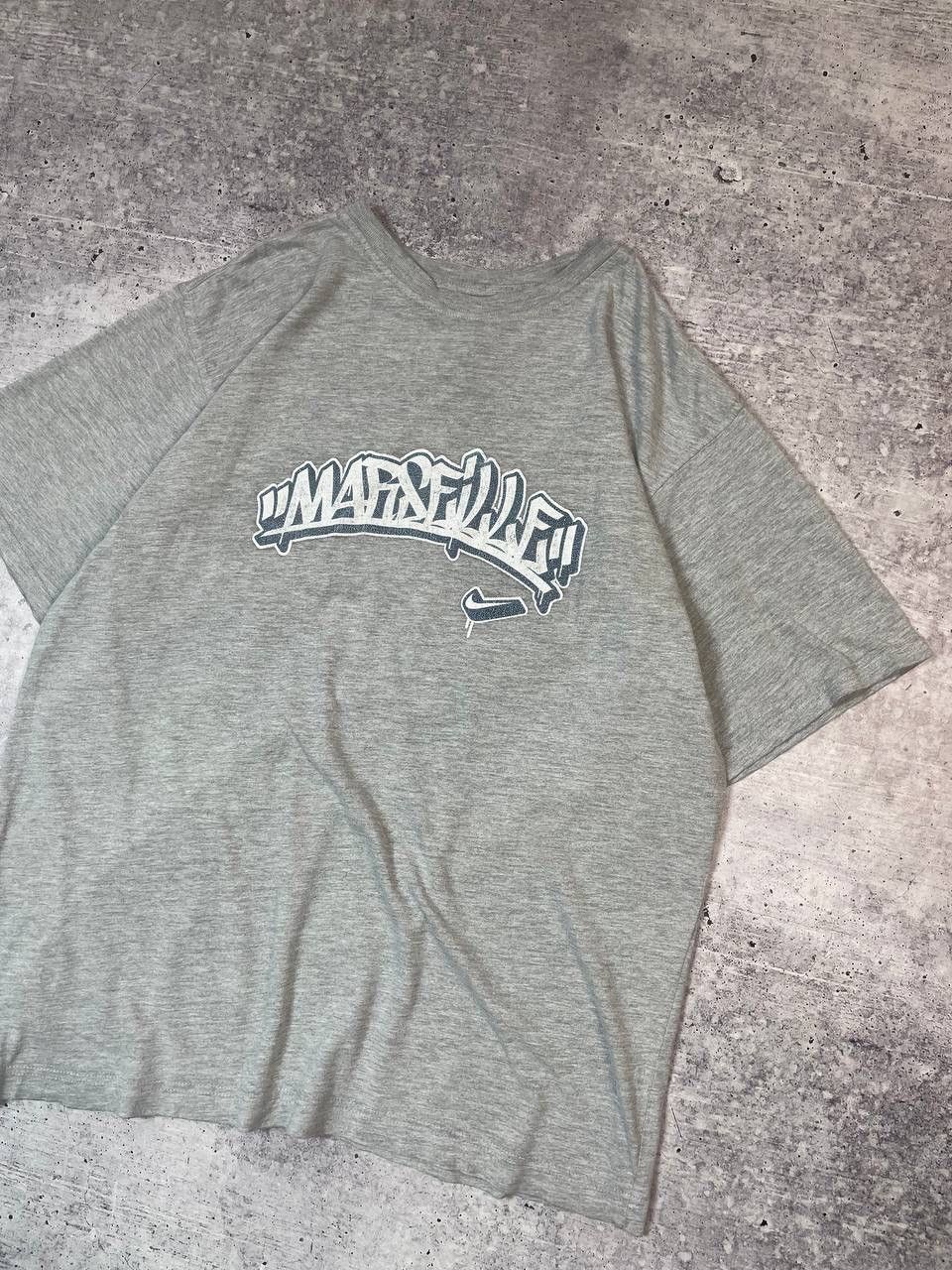 Nike Vintage Nike Town Marseille Graffiti Logo Tee T-Shirt Y2K Size US XL / EU 56 / 4 - 3 Thumbnail