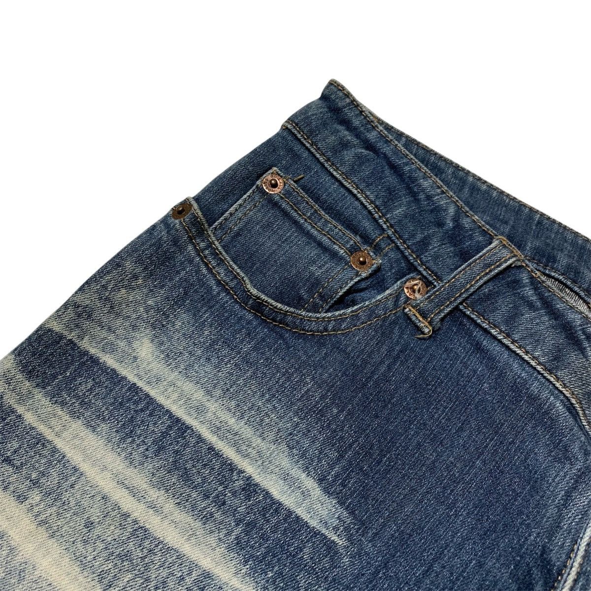 Japanese Brand × KMRii × Le Grande Bleu (L.G.B.) 🤩 Amazing Flared Oo-La-La Sasson Bootcut Faded Jeans Size US 29 - 4 Thumbnail