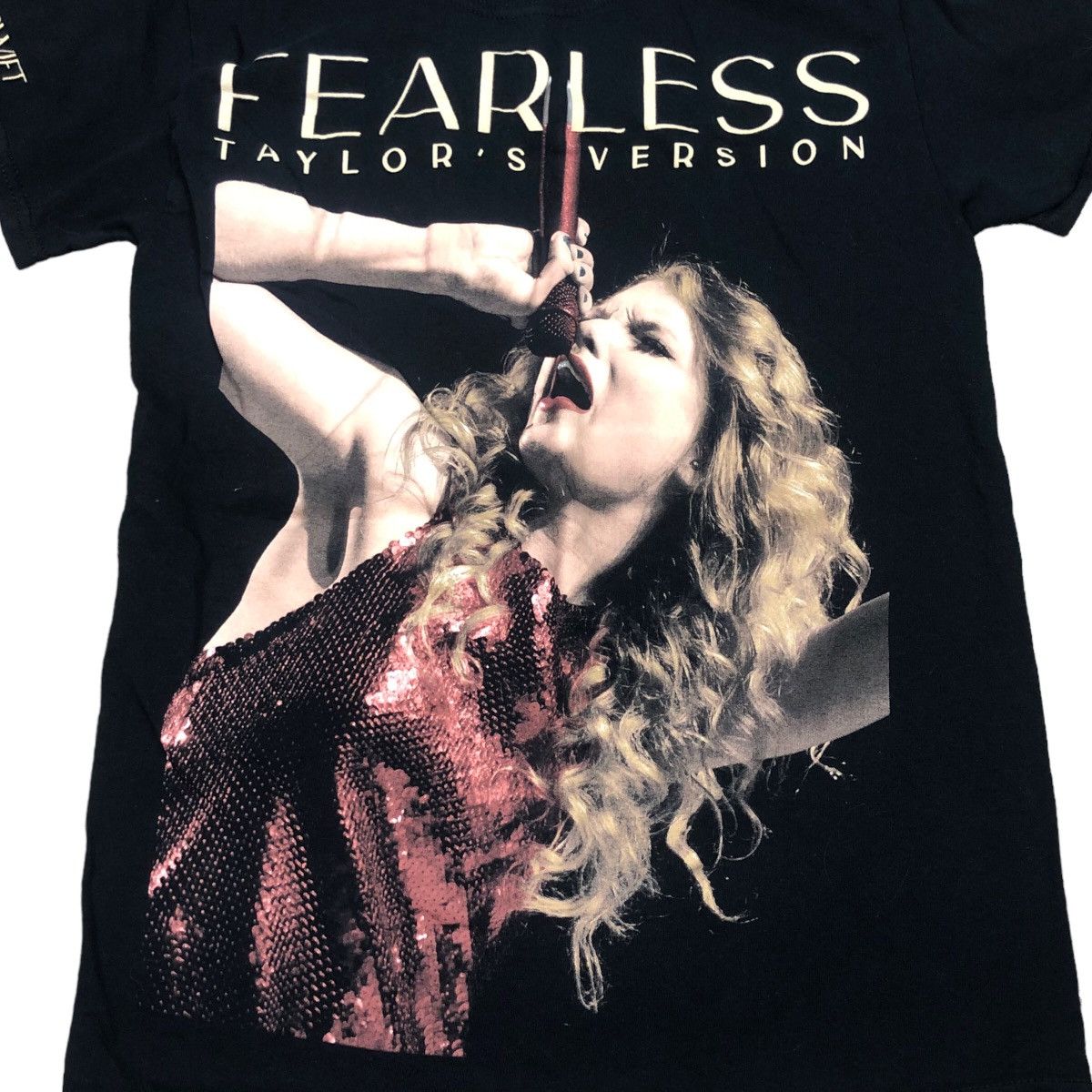 Band Tees Taylor Swift Fearless Taylor’s Version Black Shirt Adult S Size US S / EU 44-46 / 1 - 2 Thumbnail